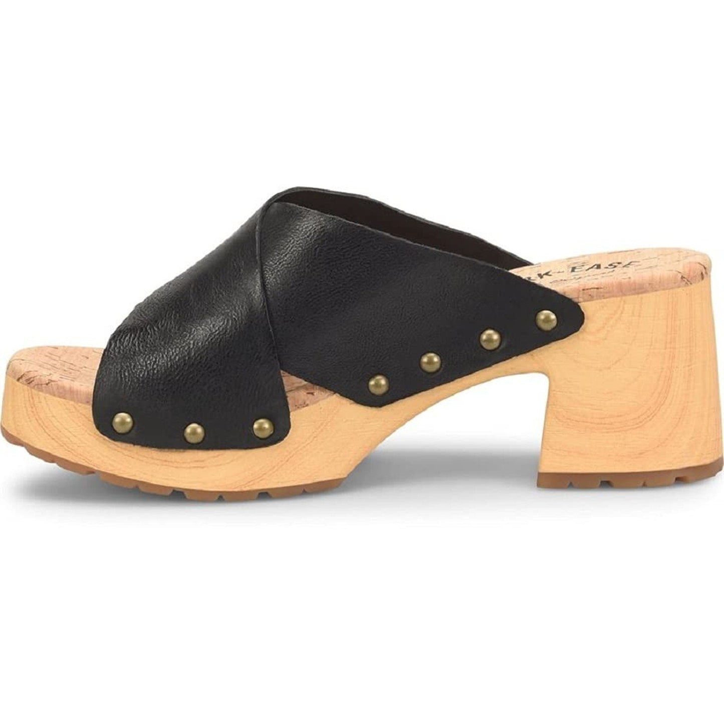 Kork-Ease Womens Tatum Leather Slide Platform Heel Sandal US 10/EUR 42 Black Kork-Ease