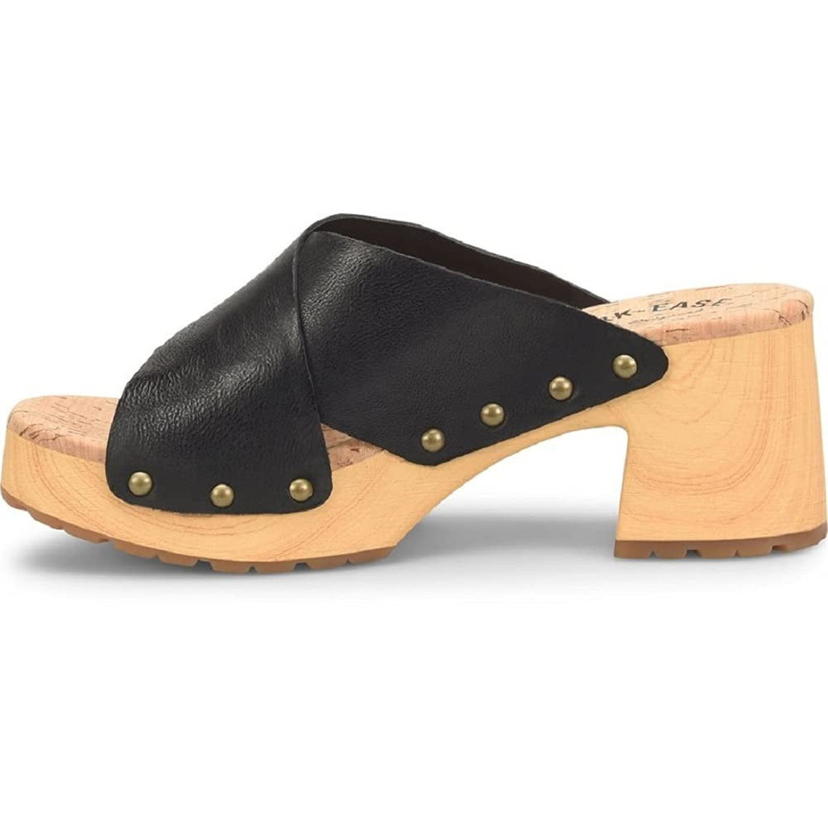 Kork-Ease Tatum Women's Slide Platform Sandal Black Leather 10