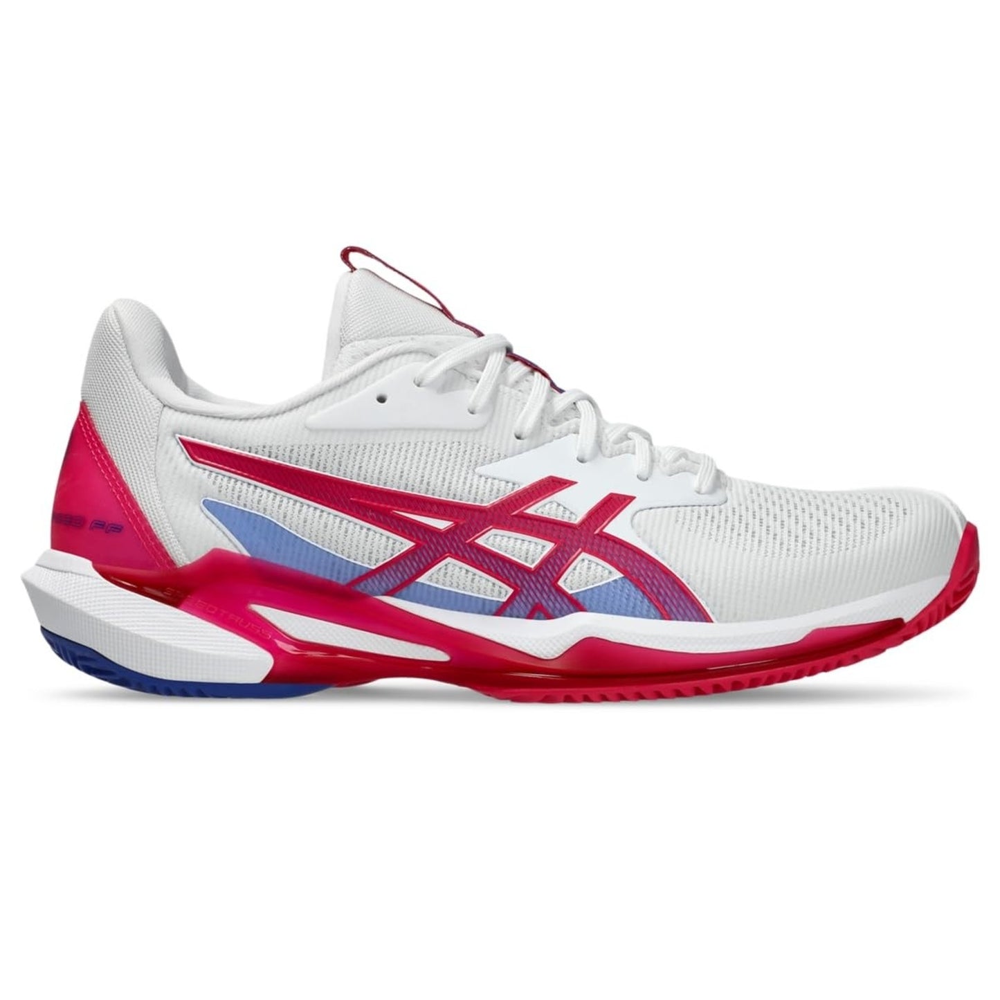 ASICS Women Solution Speed FF 3 Clay Shoes PU Upper White/Bright Rose 8.5 B