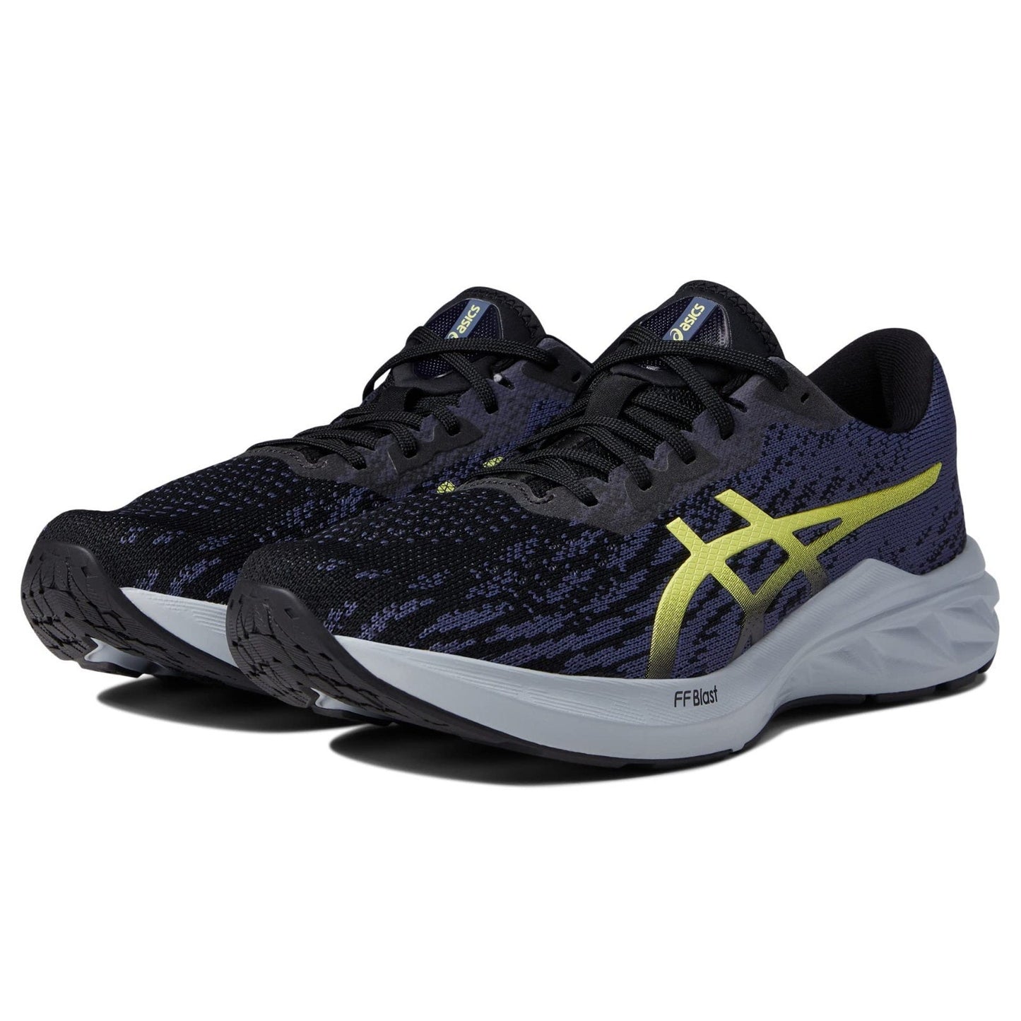 Asics Dynablast 2 Shoes Men's Black/Glow Yellow Low Top Running Sneakers 9 M