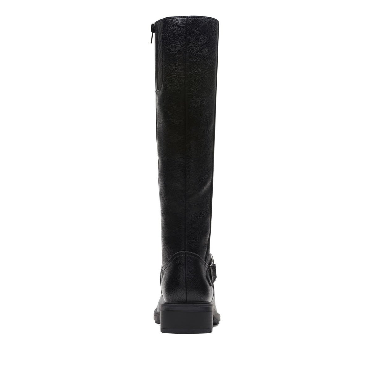 Clarks Hearth Rae Women's Black  Round Leather Heel Boot Size 8 M