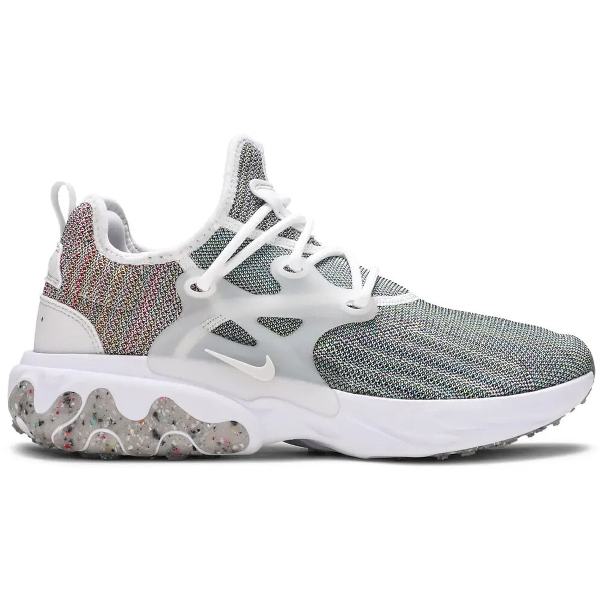 Nike React Presto Flyknit Men's Athletic Sneakers White Gum Brown Shoe Size 9 M