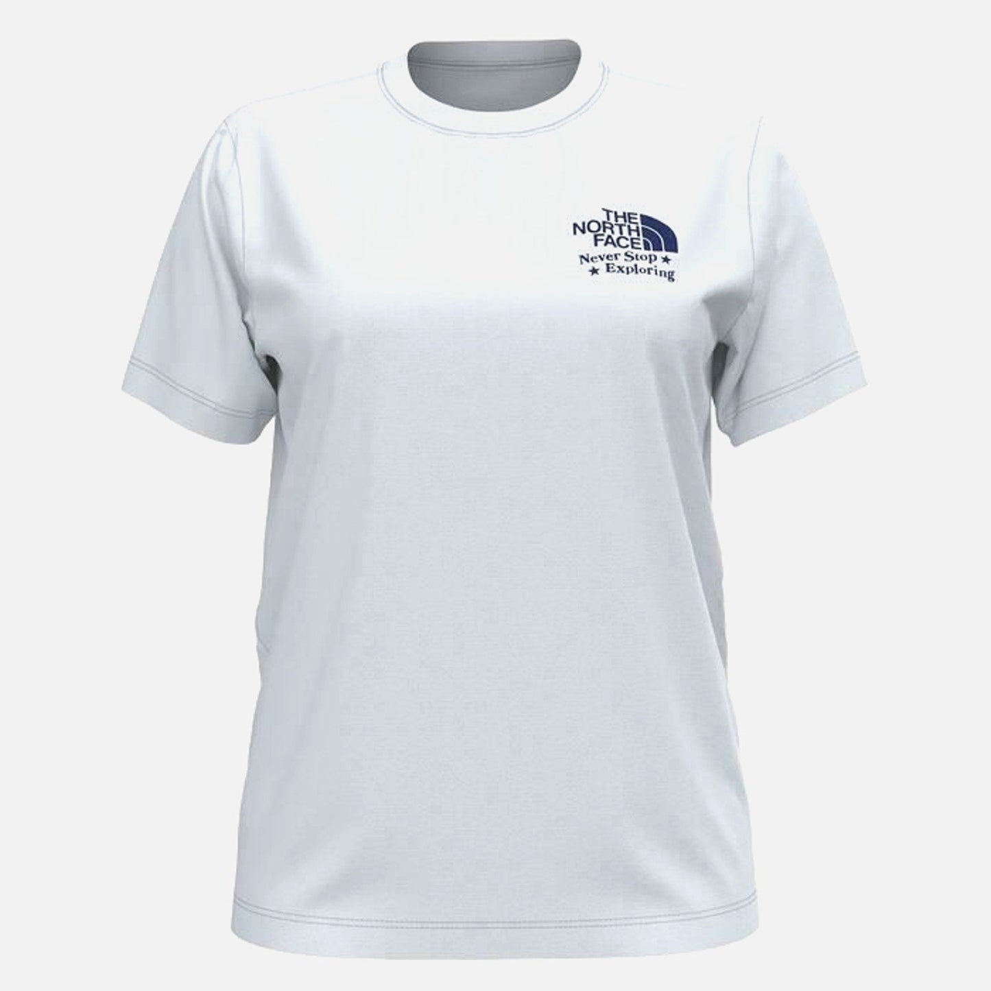 The North Face Crew Neck White USA T-Shirt Never Stop Exploring Womens Large The North Face