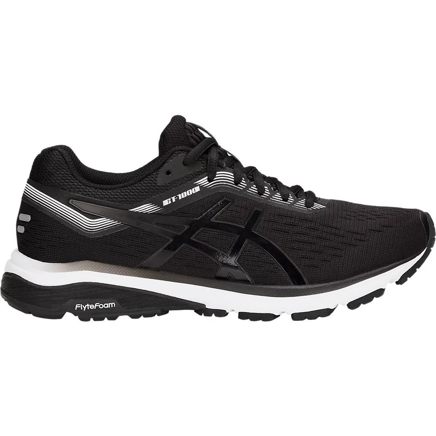 Asics GT-1000 7 Mens Running Shoes Black/White Size 10.5 M