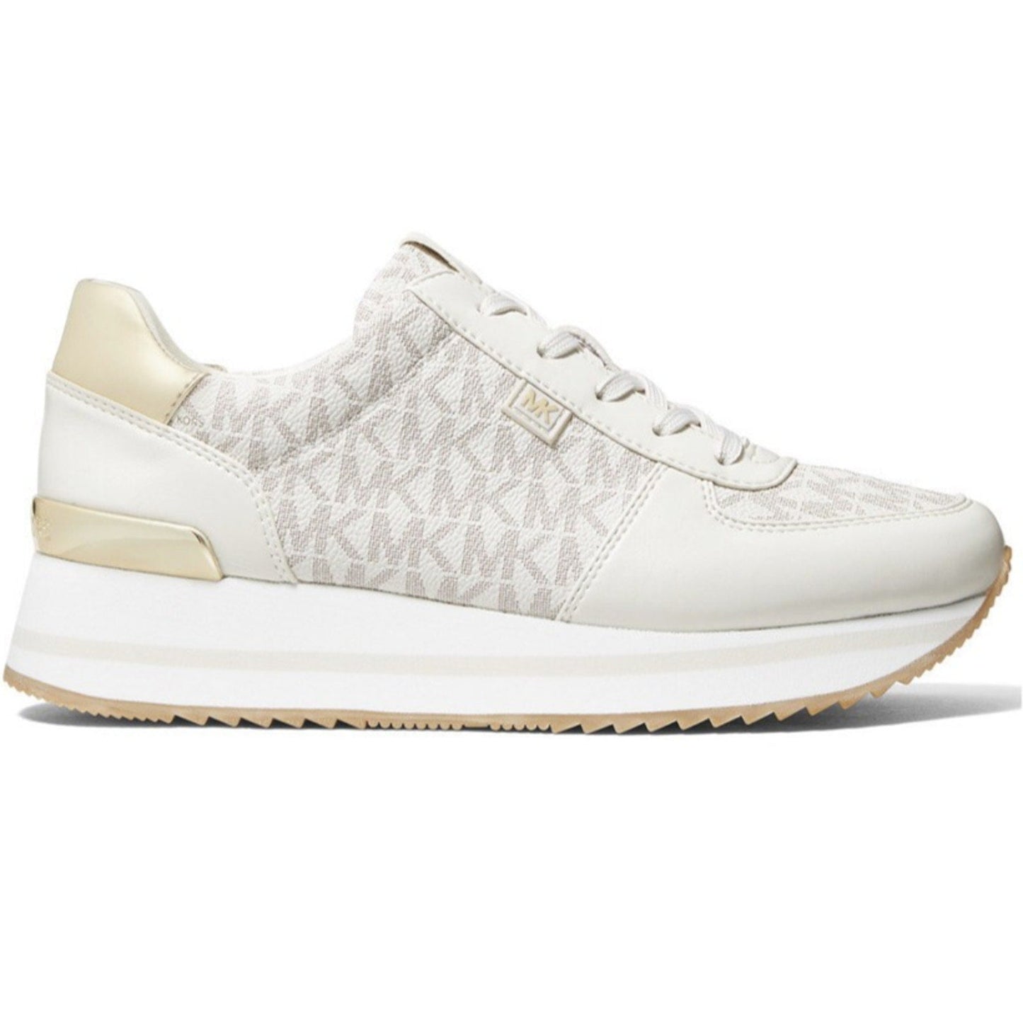 Michael Kors Women's Monique Knit Running Trainer Sneakers Cream Size 9 M Michael Kors
