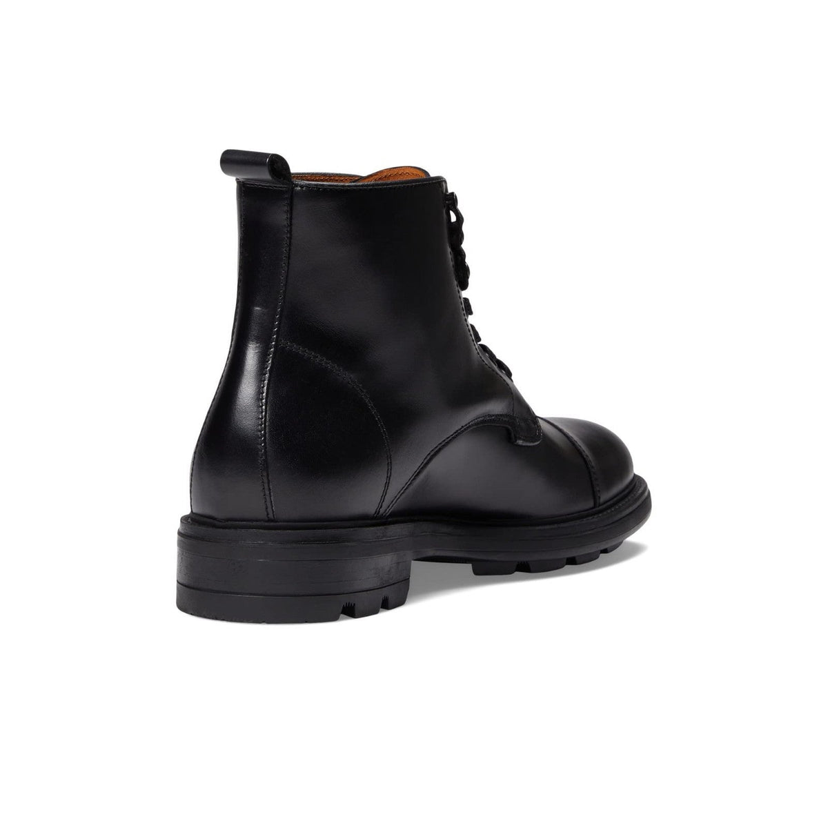 Bruno Magli King Men's Boots Cap-toe Lace-up Black Leather 9.5 M