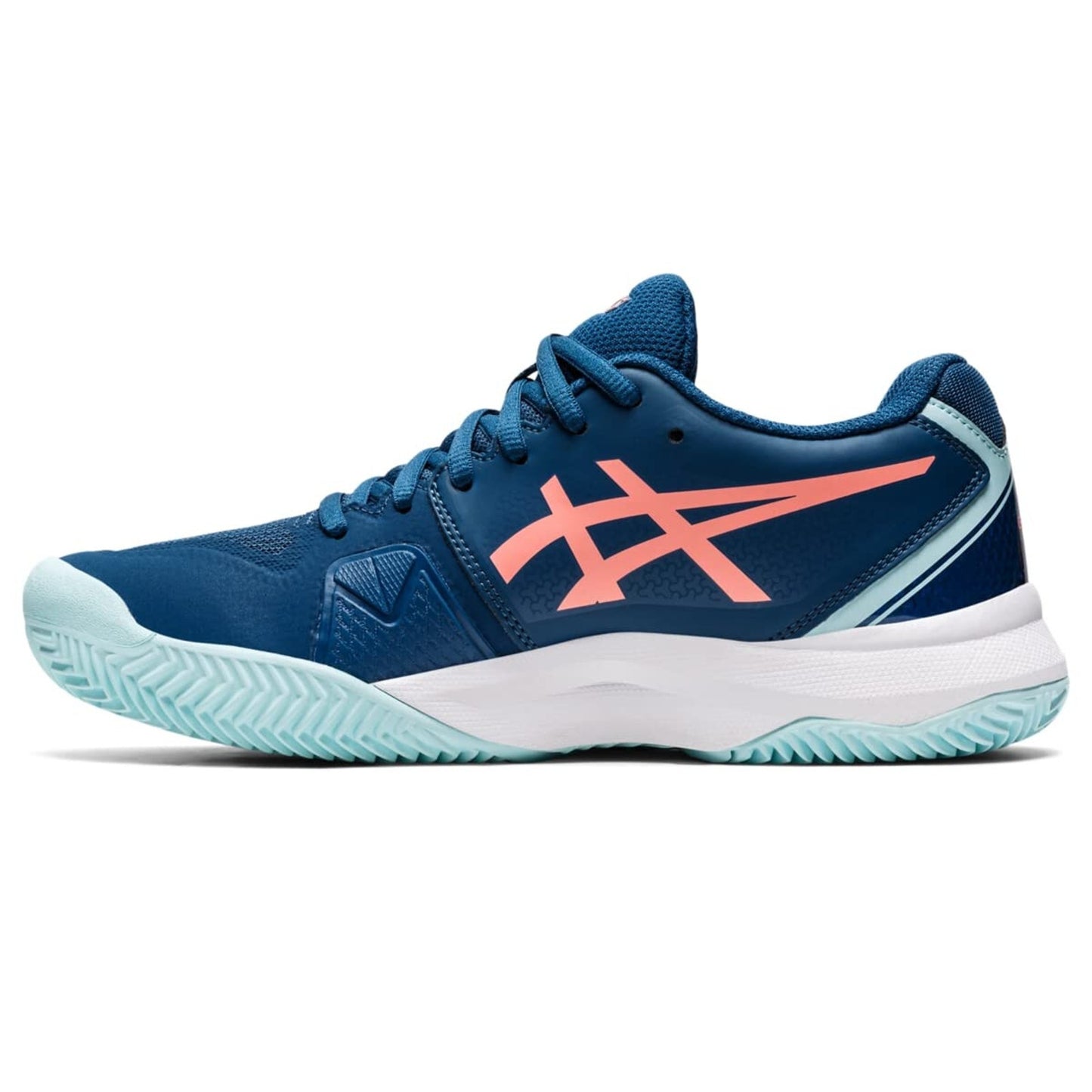Asics GEL-CHALLENGER 13 Clay Women Tennis Shoes LIGHT INDIGO/GUAVA Size US 9.5 B