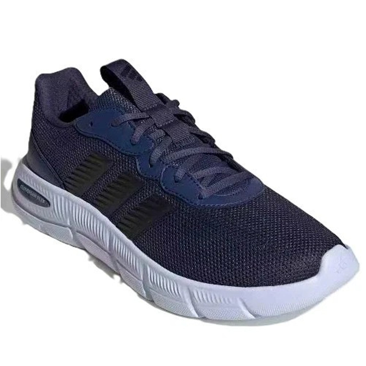 adidas Cloudfoam Flex Laces Men’s Everyday Wear Walking Shoes Navy 13 Wide Fit