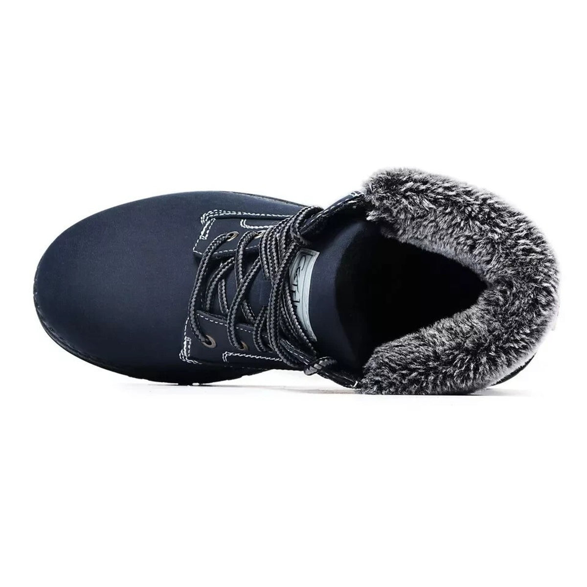 Cestfini Women's Ankle Hiking Winter Snow Boots Black/Blue Size 9