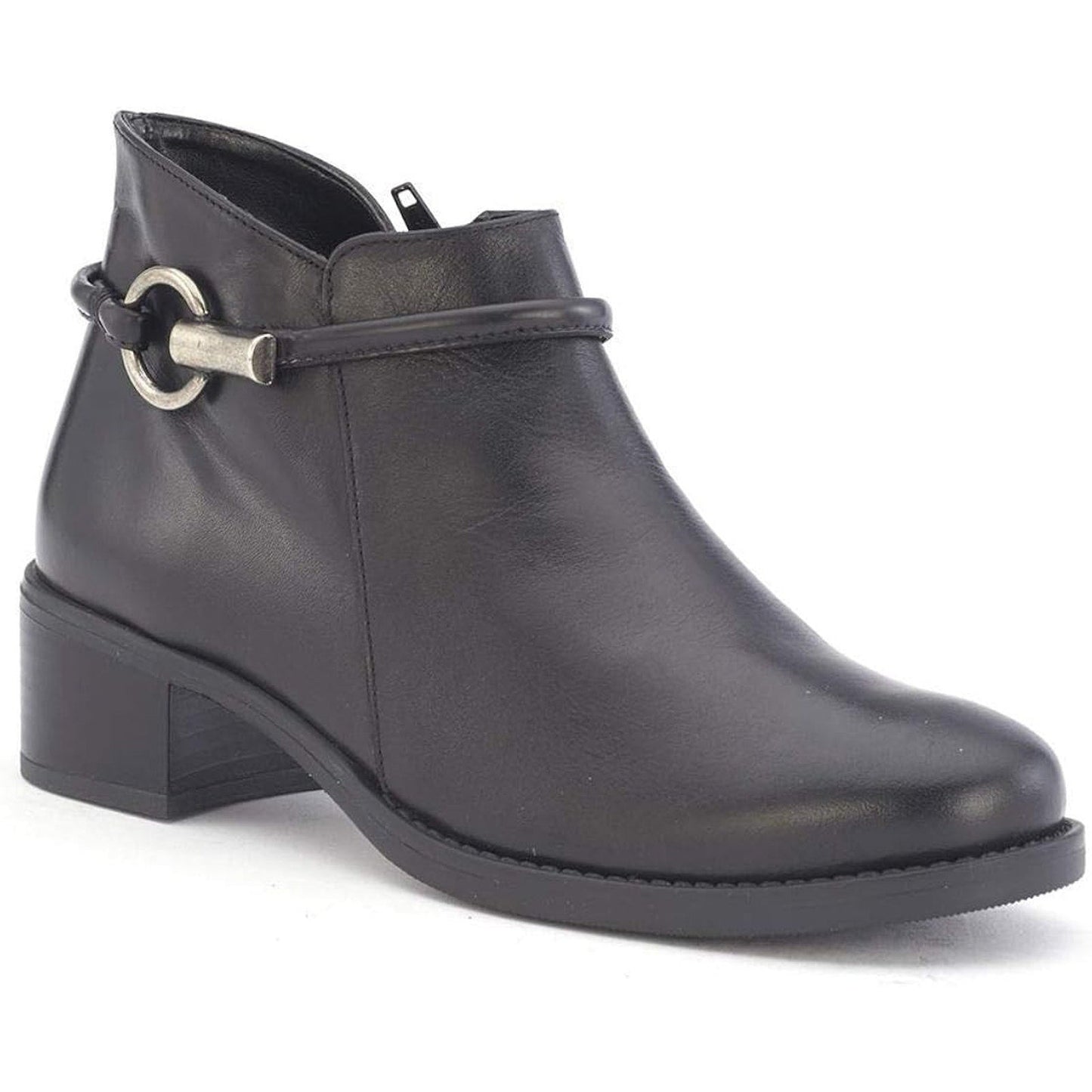 David Tate Miller Women's Ankle Booties Black Calf Skin Size 9M David Tate