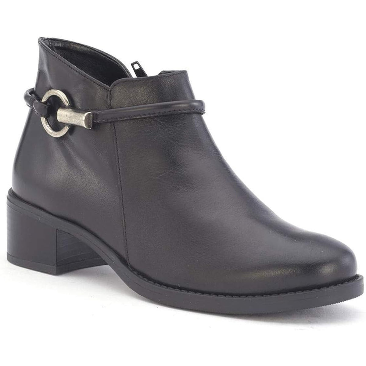 David Tate Miller Women's Ankle Booties Black Calf Skin Size 9.5 M