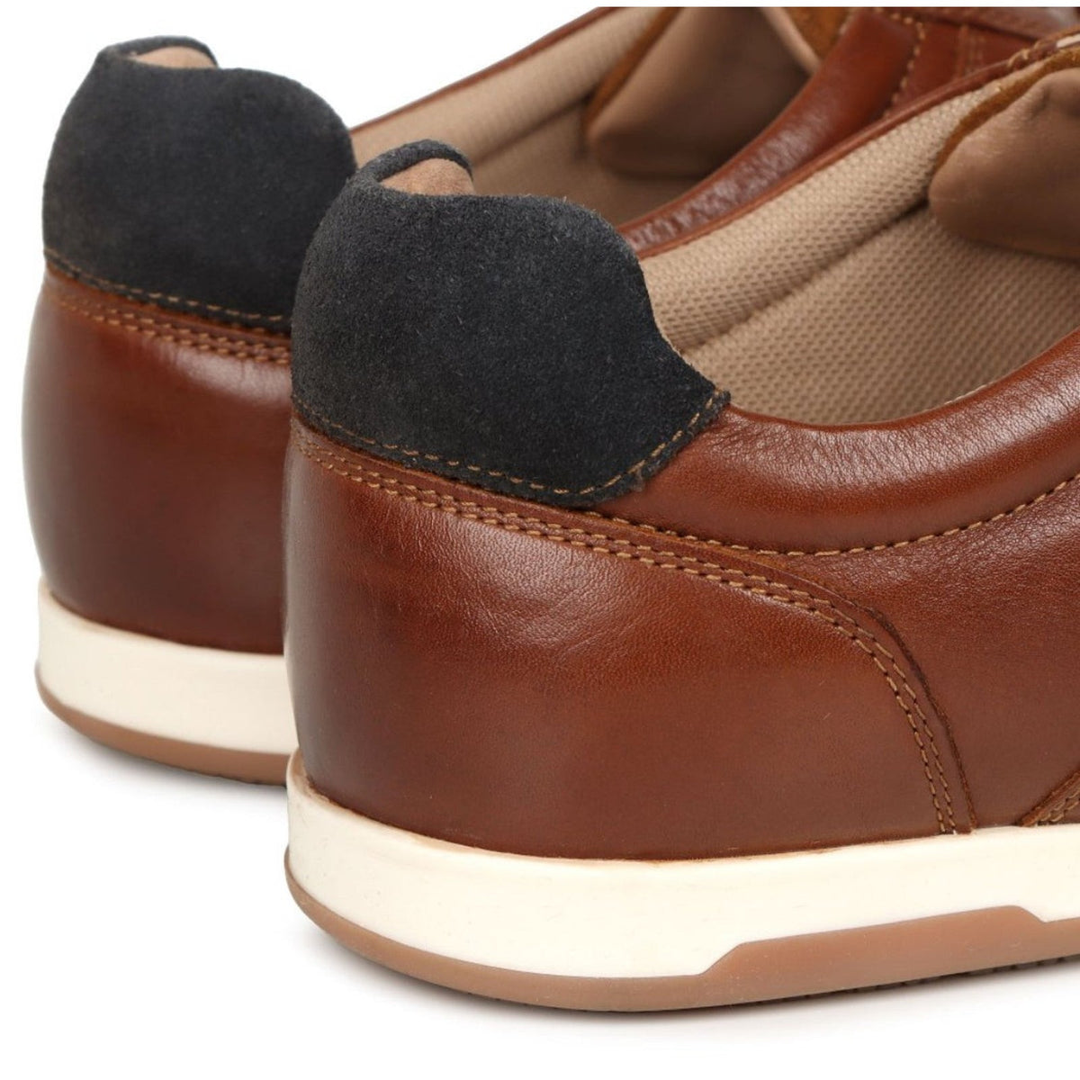 Josef Seibel Colby 02 Men’s Casual Shoes Cognac-Kombi Lace-Up Leather Size 12 M