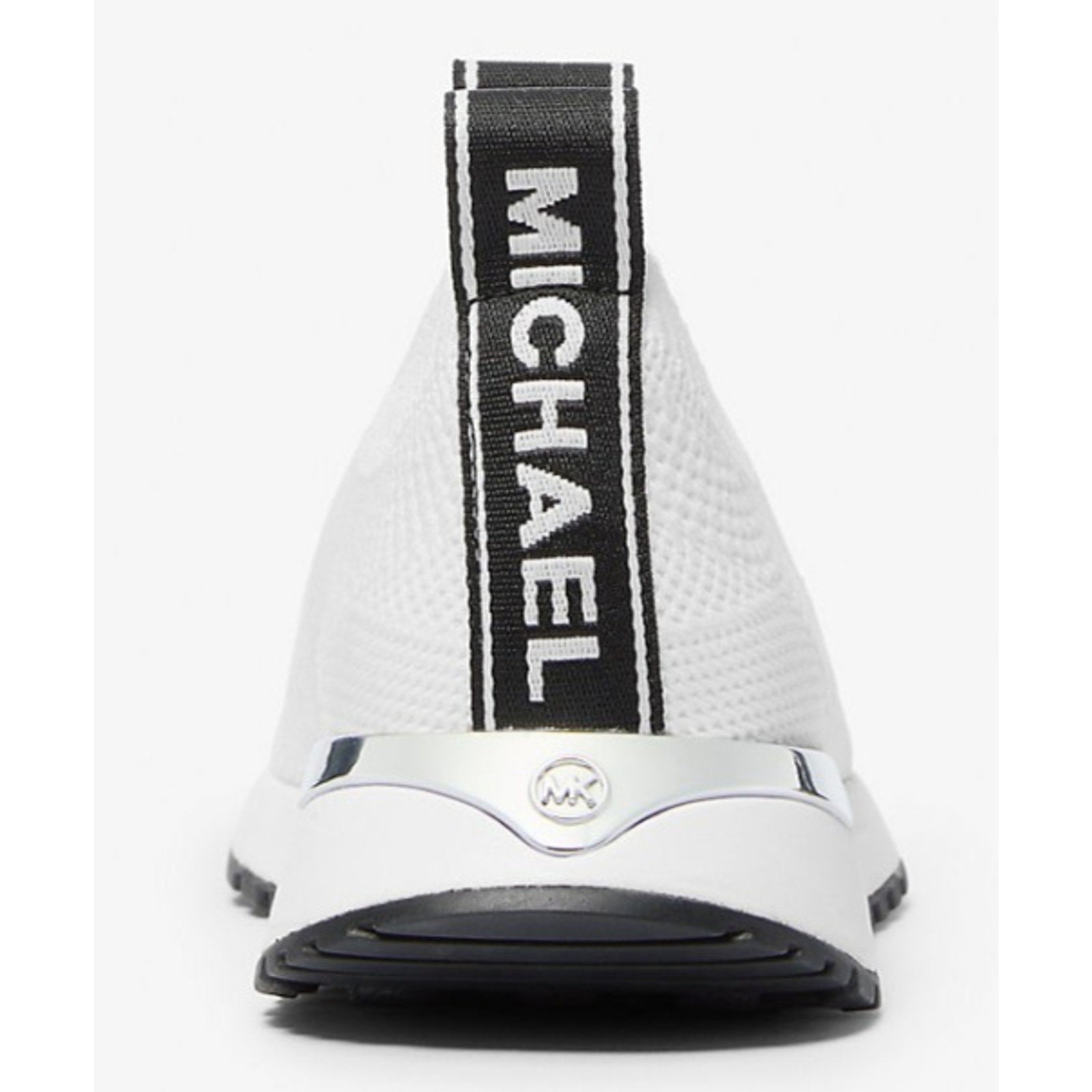 MICHAEL KORS women Bodie Knit Slip-On Sneaker stretched fabric White Size 8.5 M Michael Kors