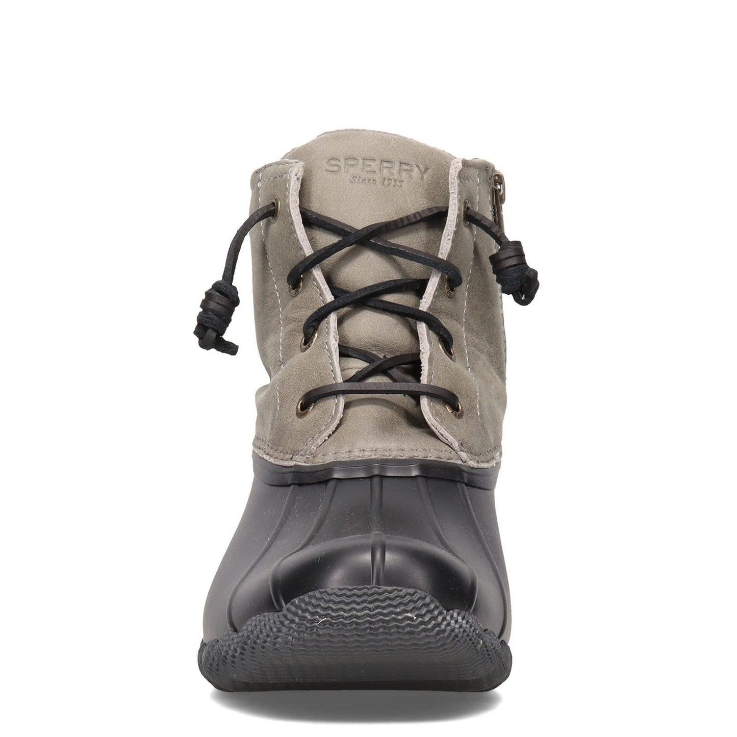 Sperry Womens Saltwater Sts81732 Gray & Black Waterproof Duck Boots Size 9.5