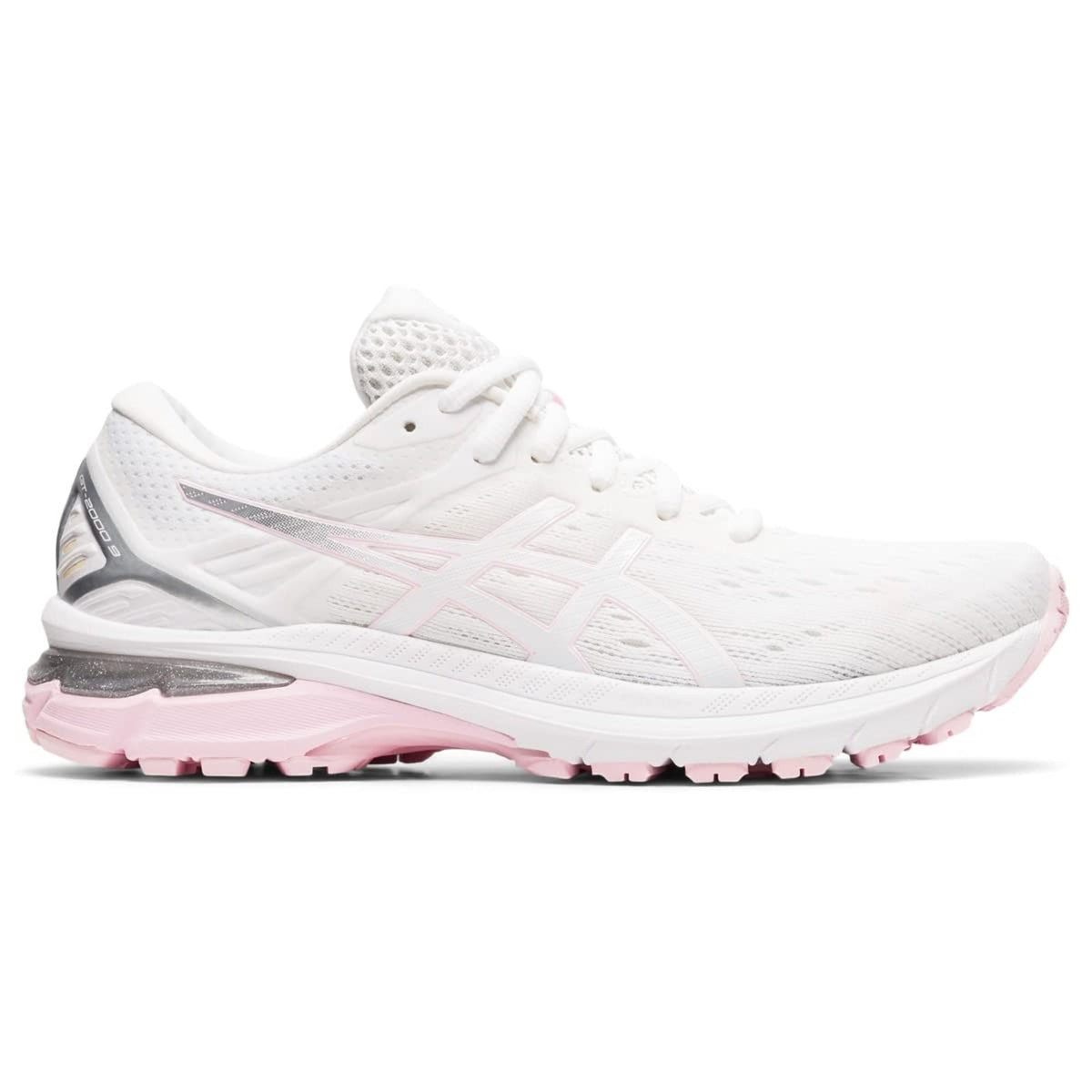 ASICS GT-2000 9 Women's Running Shoes White/Pink Salt Size 6 M