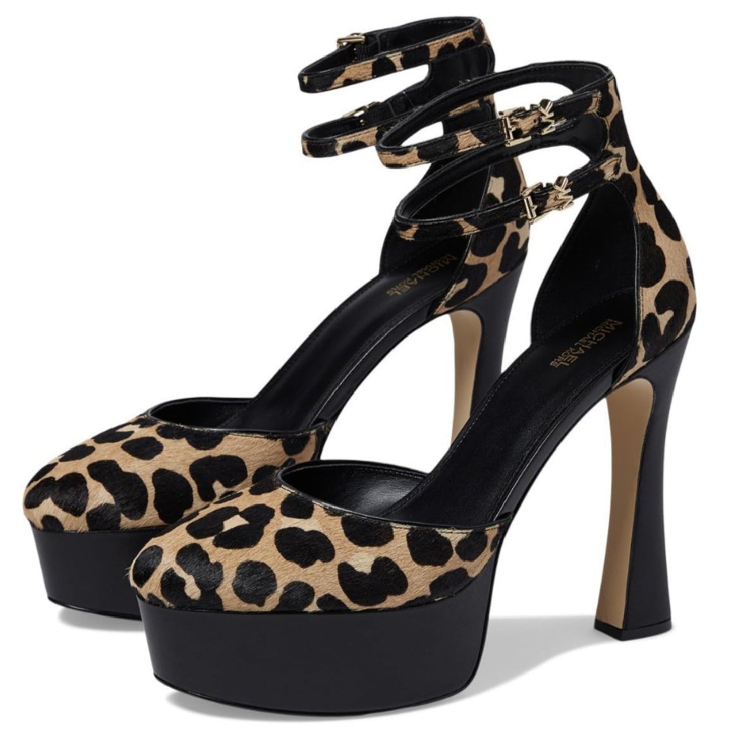 MICHAEL Michael Kors Martina Leopard Print Calf Hair Womens Platform Pump 10 M
