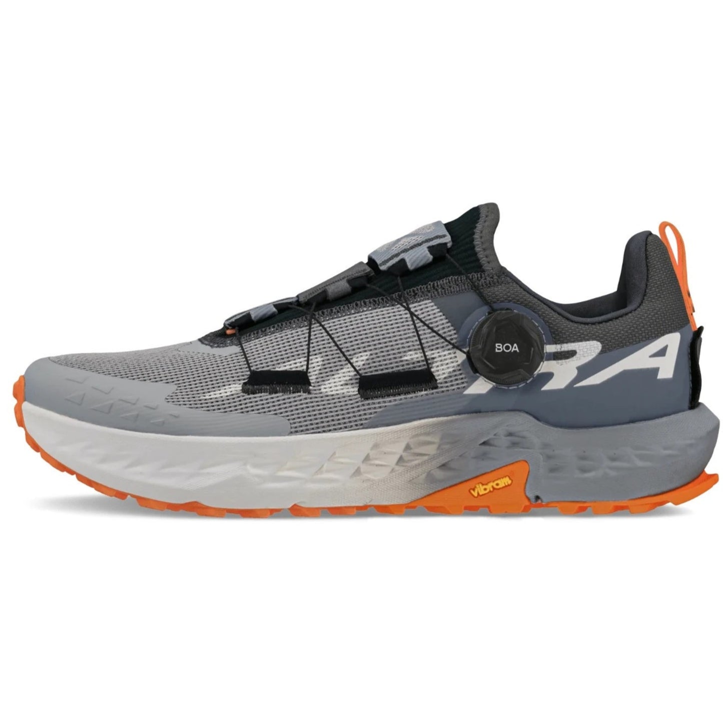 ALTRA Men's TIMP 5 BOA Trail Running Shoe, Gray/Orange, size 8.5 M