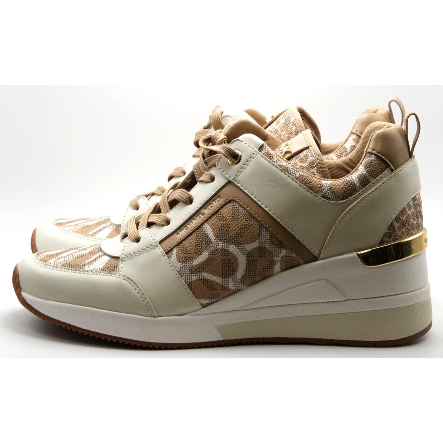 Michael Kors Georgie Trainer Shoes Womens Leopard signature 8.5 M Michael Kors
