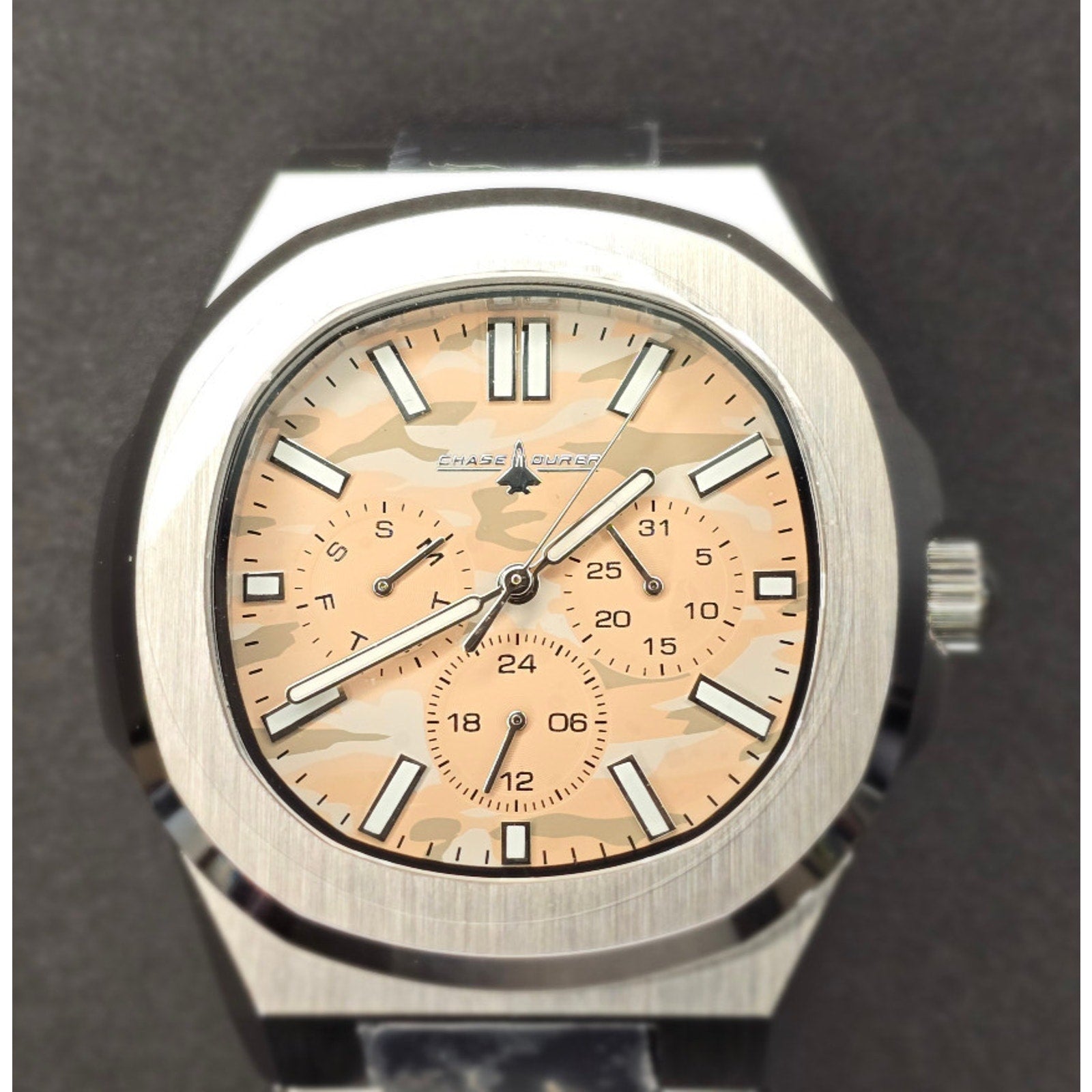 Chase Durer 41 mm Steel Tone Chronograph Mens Watch Stainless steel CHASE-DURER