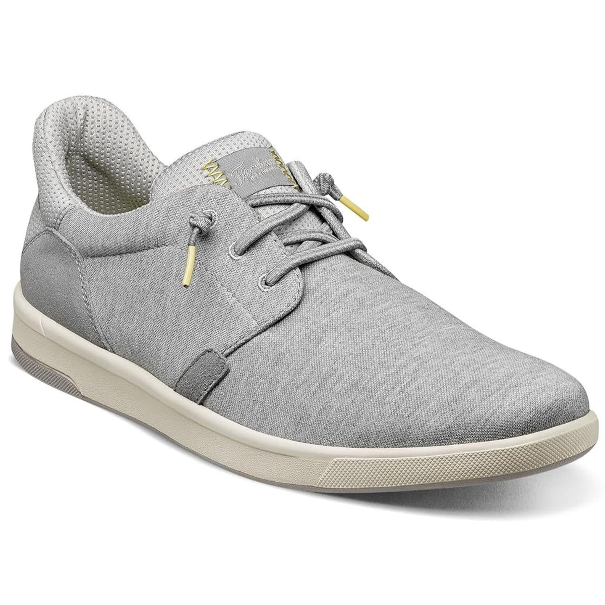 Florsheim Crossover Canvas Elastic Lace Slip-On Sneaker Light Gray Canvas 11.5 M