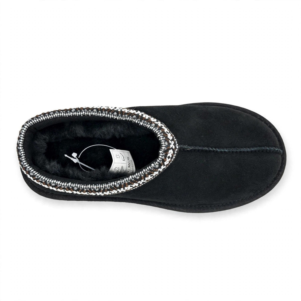 Kirkland Signature Unisex Shearling Slipper Black Mens 8/ women 9 New