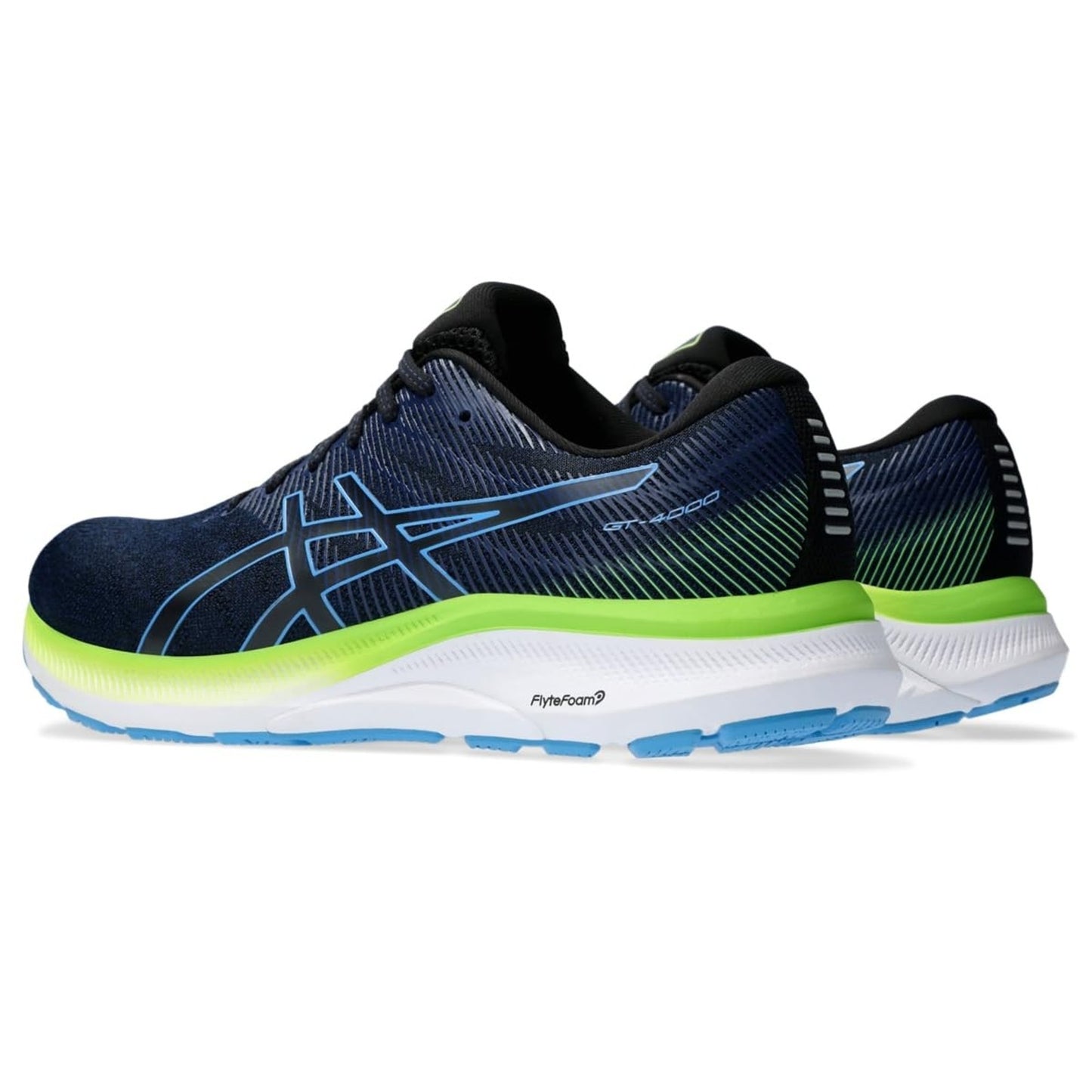 ASICS Men's GT-4000 3 Running Shoes, Black/Waterscape 9 M