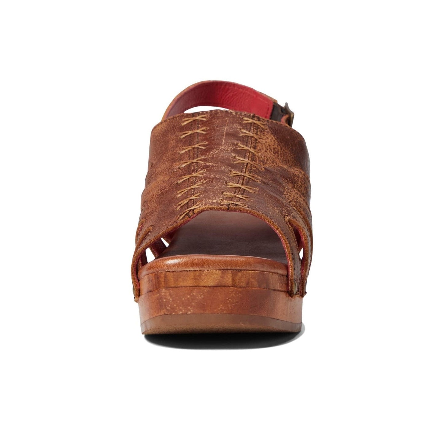 Bed Stu Robin Stud Sandals Women’s Size 8 M Brown Leather Wedge