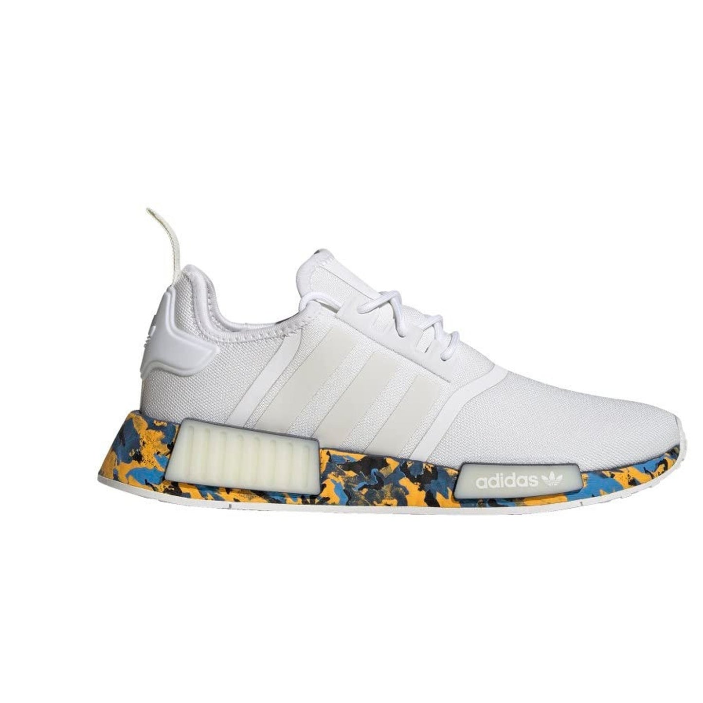 Adidas NMD_R1 White Camo Gold Blue Men’s Size 11 M GX4466