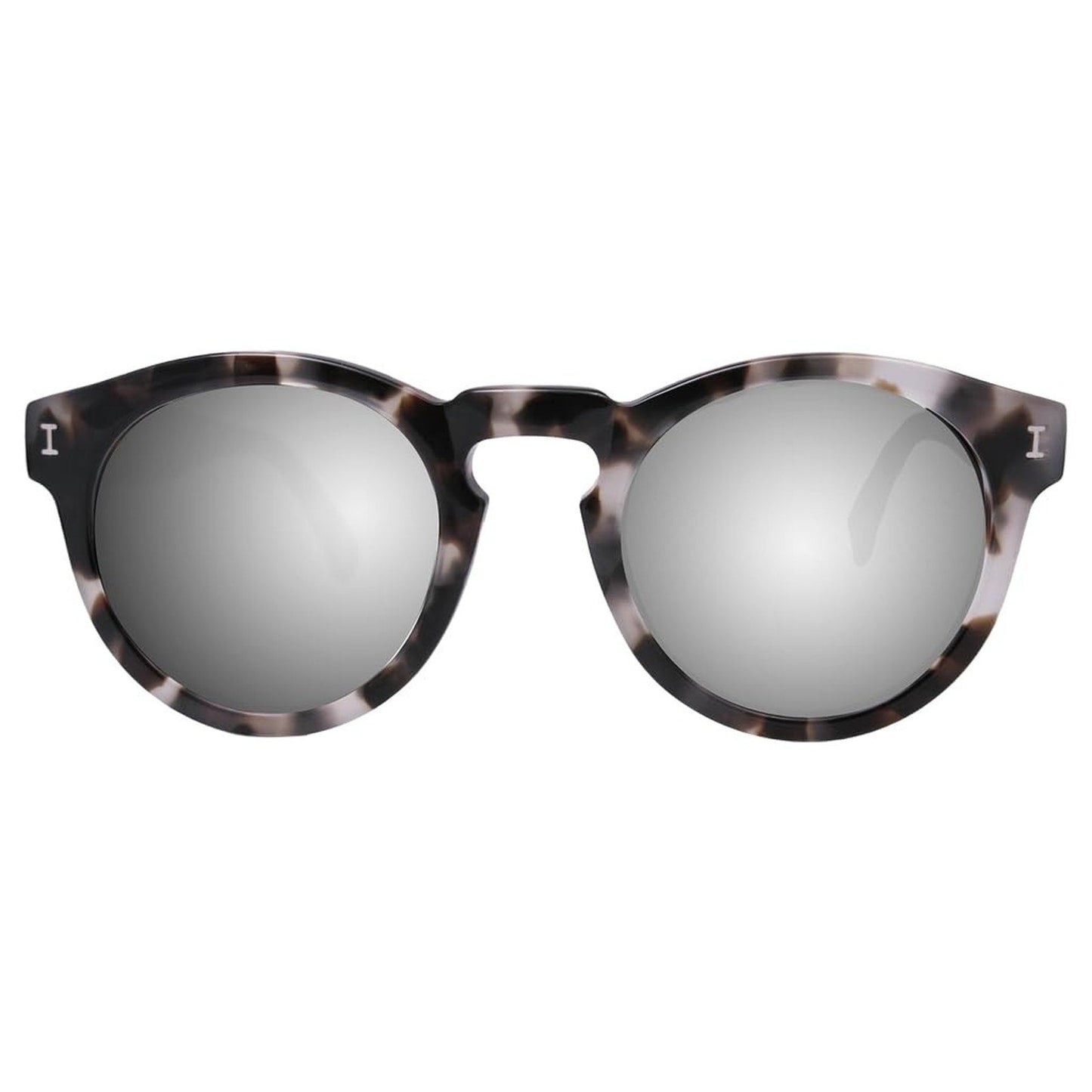 Illesteva Leonard Mirrored Sunglasses White Tortoise/Silver Mirror L-68SM Women Illesteva