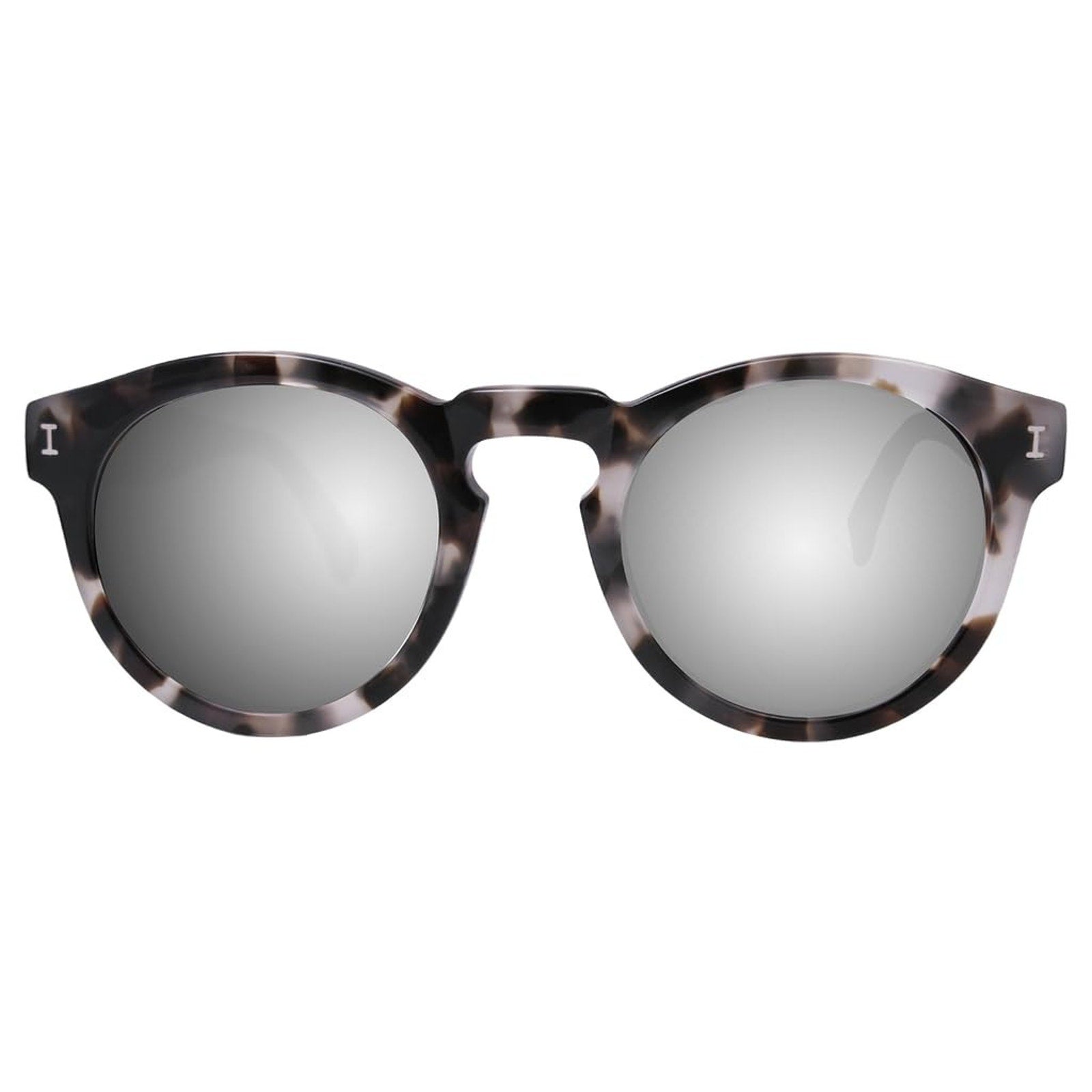 Illesteva Leonard Mirrored Sunglasses White Tortoise/Silver Mirror L-68SM Women Illesteva