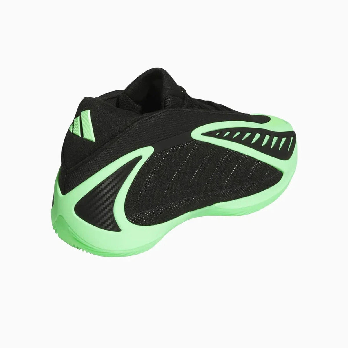 Adidas AE Anthony Edwards 2 Big Kid Black Lime Burst Basketball Shoes 7M / 8.5W