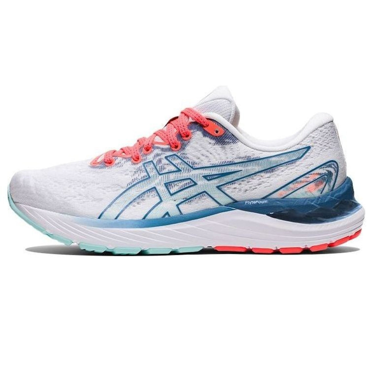 ASICS Gel Cumulus 23 Women's Running Shoes , White/Grey Floss 7.5 M