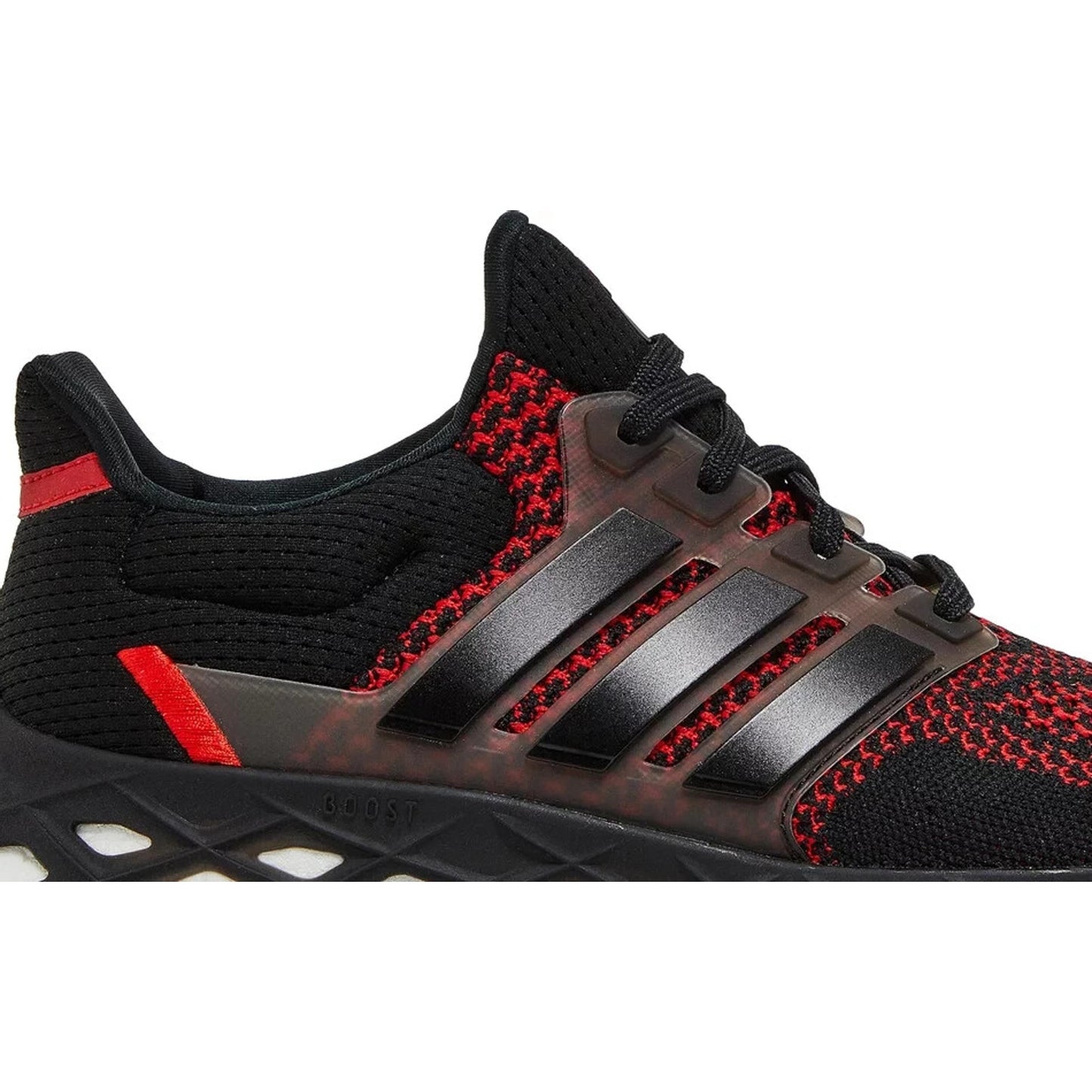 Adidas Ultraboost Web Alphaskin Black/Black/Vivid Red Men's 8 , Women's 9 M
