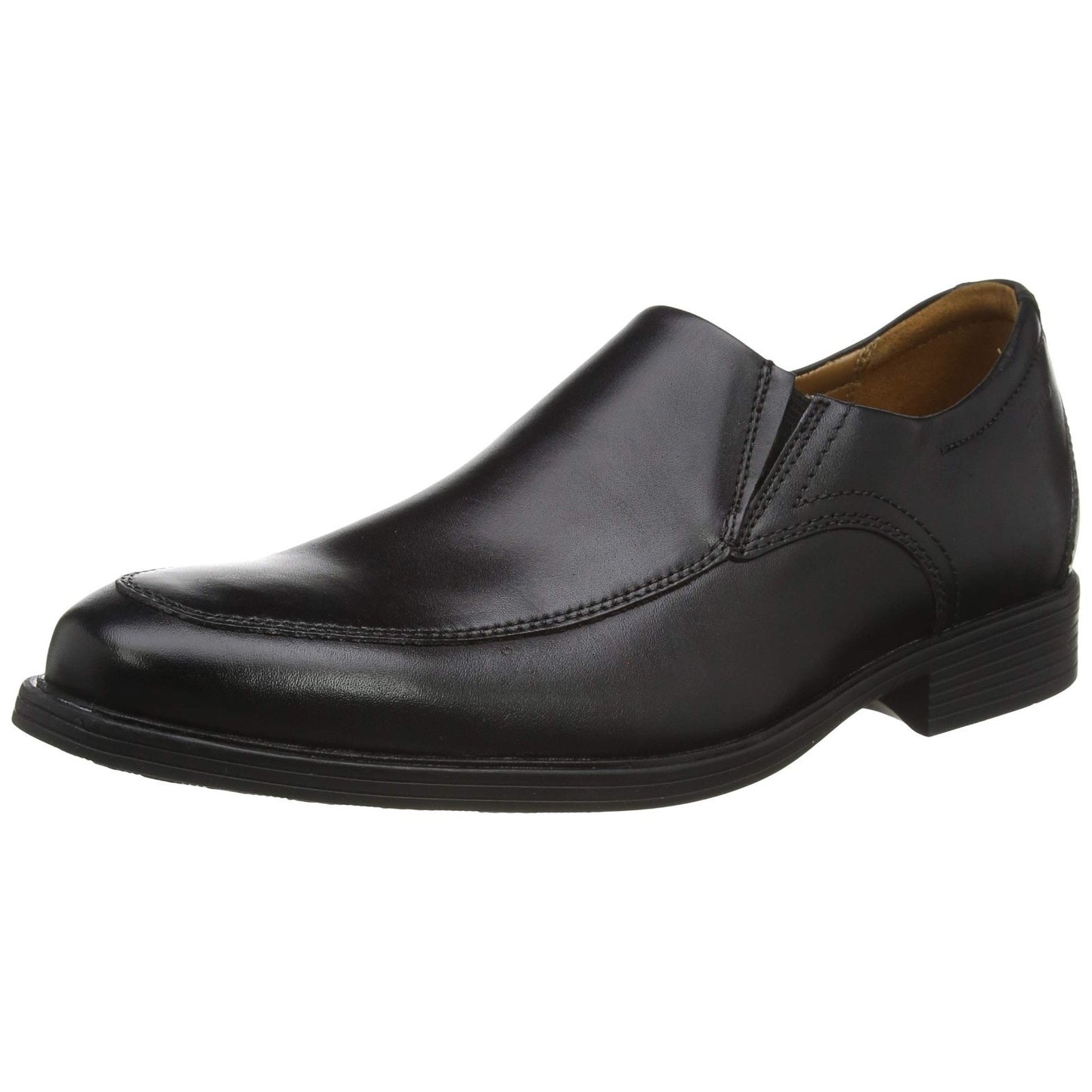 Clarks Whiddon Step Loafers Men's Shoes Black Leather US 9.5 M