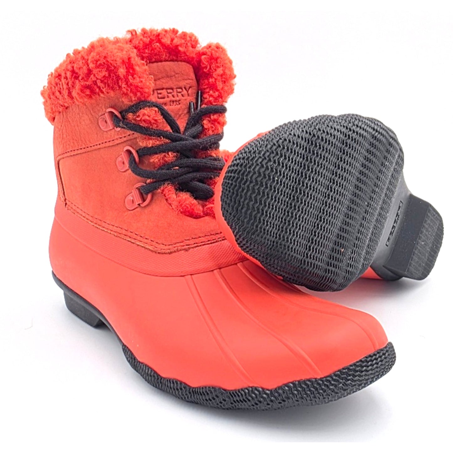 Sperry Women's Saltwater Alpine Snow Boot Size 9M Orange STS87511