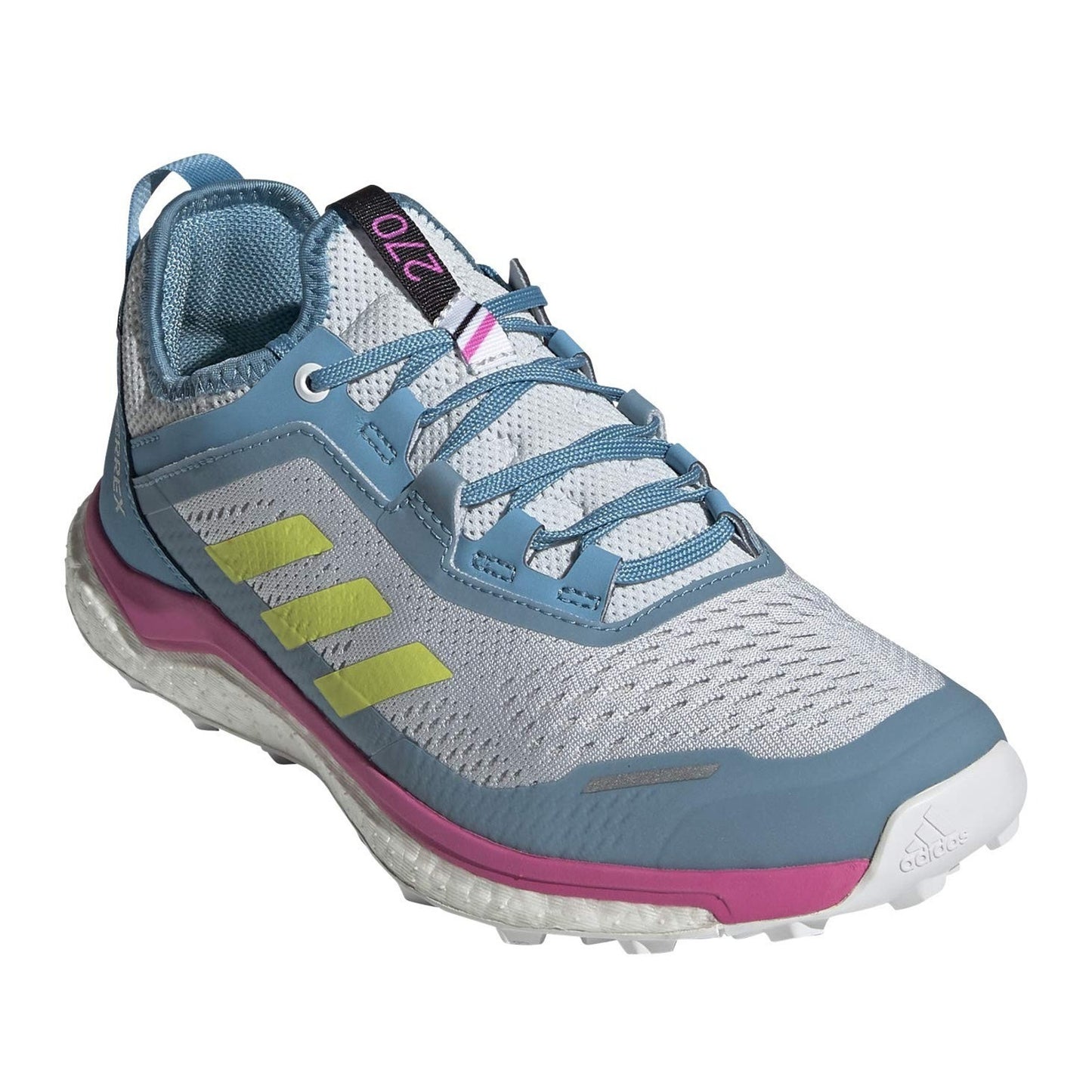 Adidas Terrex Agravic Flow Womens Shoes 9.5 Hazy Blue Running Lace-Up Sneaker