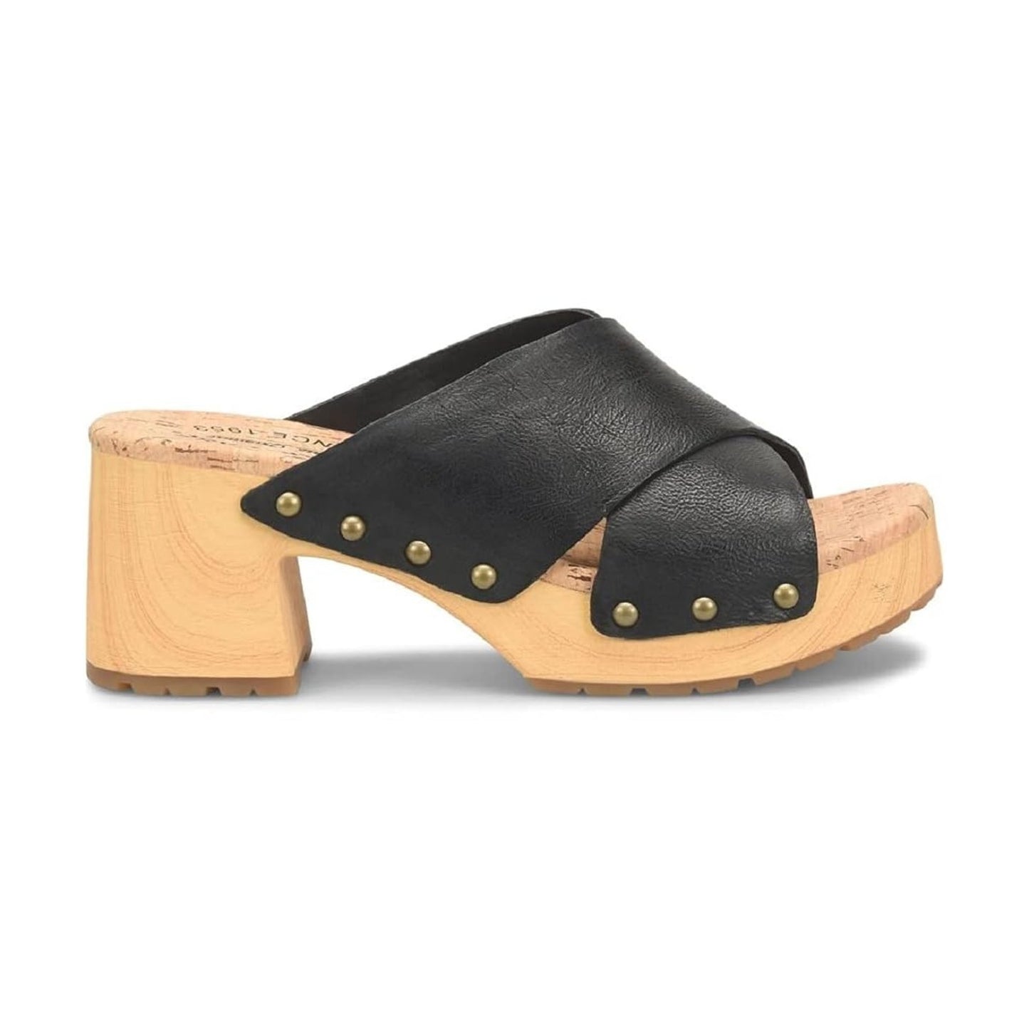 Kork-Ease Womens Sandal Platform Tatum Heel Leather Black Size 10 M