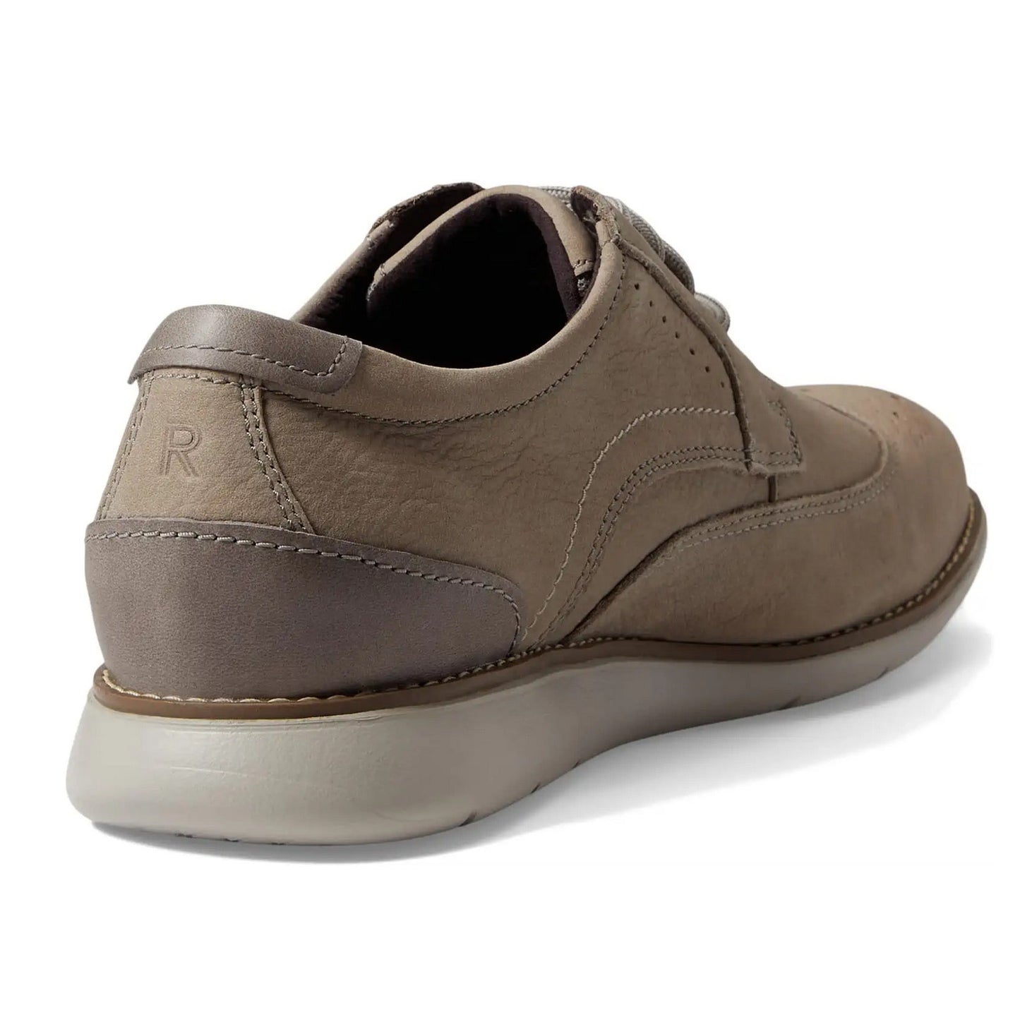 Rockport Total Motion Craft Wingtip Mens Oxfords Shoes Beige NUBUCK Size 11 M