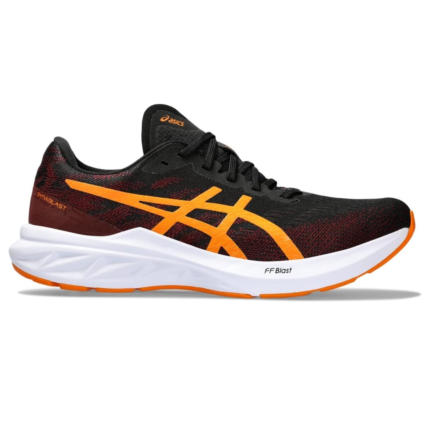 ASICS Men's DYNABLAST 3 Running Shoes, 14 M, Black/Bright Orange
