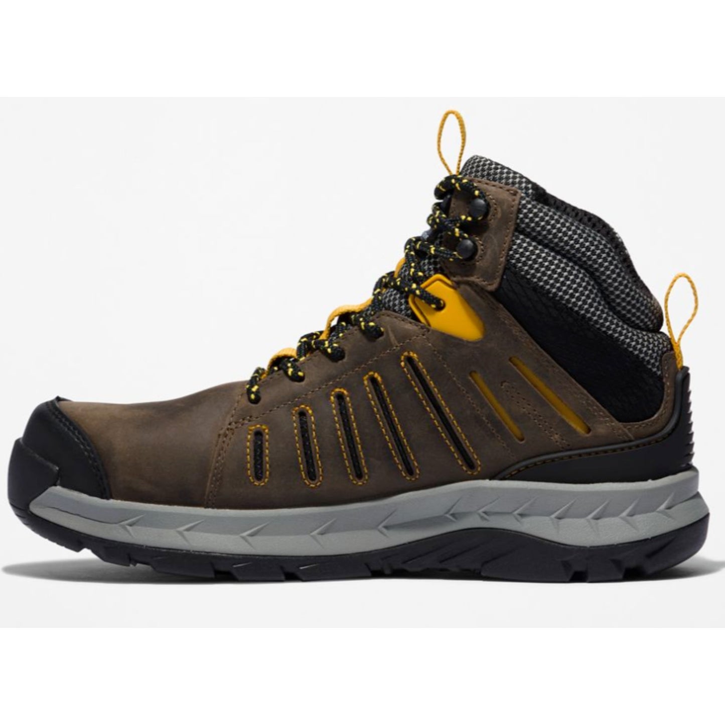 Men's Timberland PRO Trailwind Waterproof Composite Toe Boot Brown/Yellow SZ 9