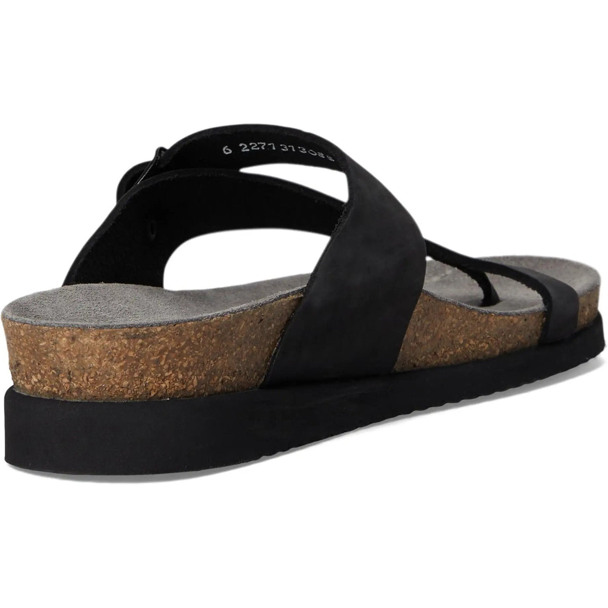 Mephisto Helen Womens Thong Sandals Metallic Black Nubuck 9 M EU 39
