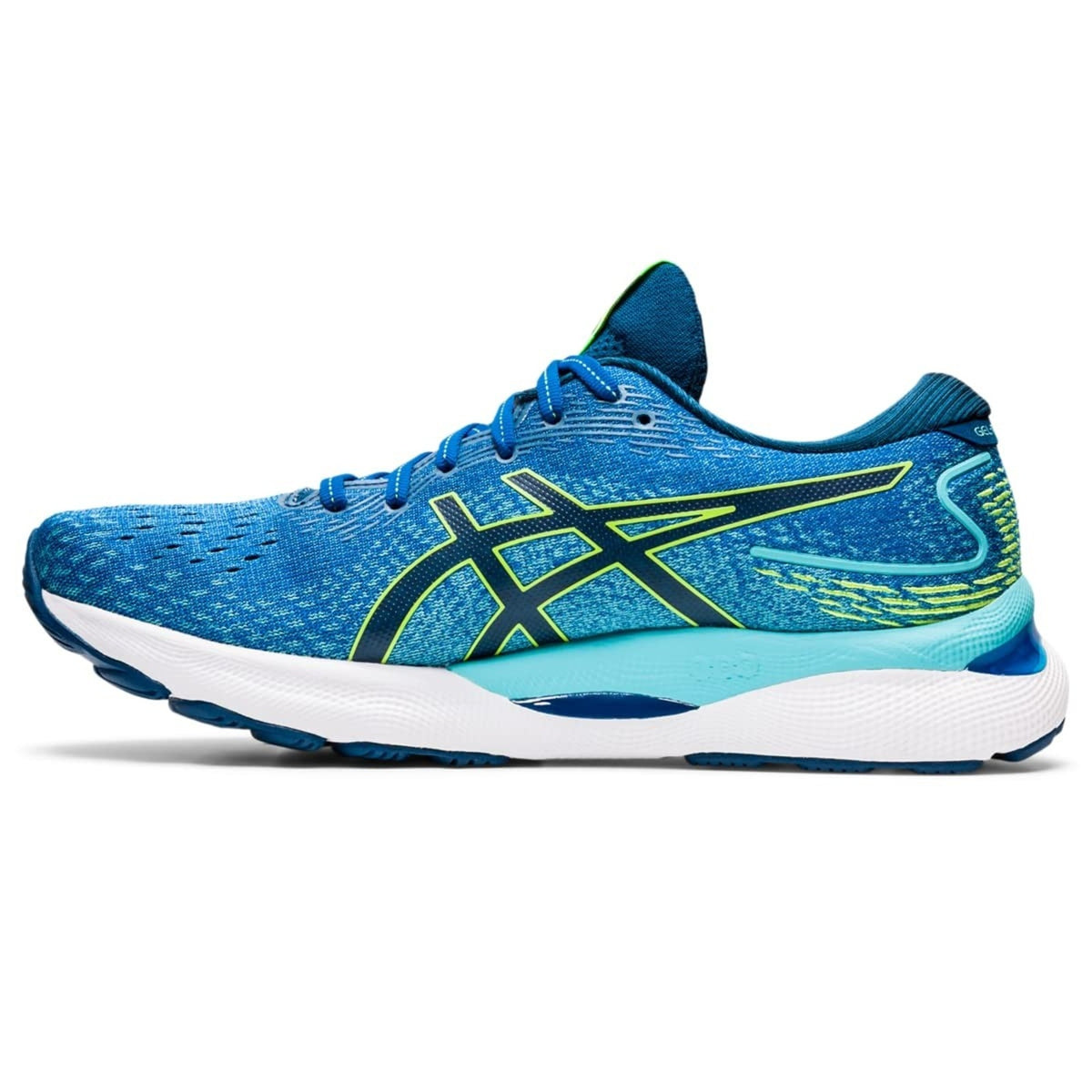 ASICS GEL-Nimbus 24 Men's Running Shoes Lake Drive/Hazard Green Size 12 US