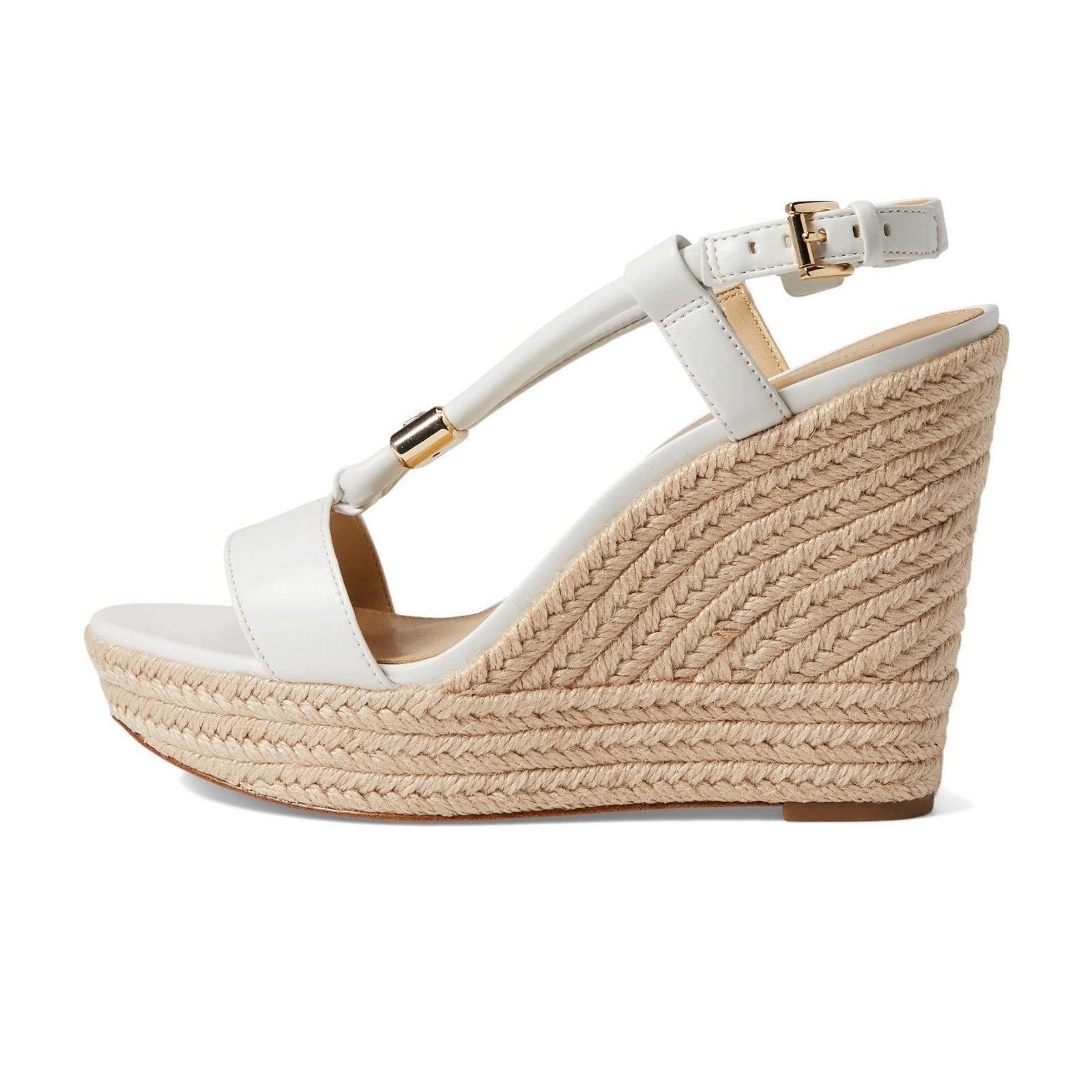 MICHAEL MICHAEL KORS Women's Annie Wedge Sandals Optic White Size 8.5 Michael Kors