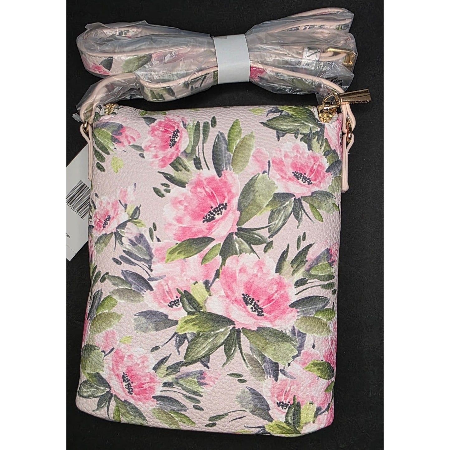 Steve Madden, Balexis Small Floral Crossbody Bag Pink Floral Adjustable Strap