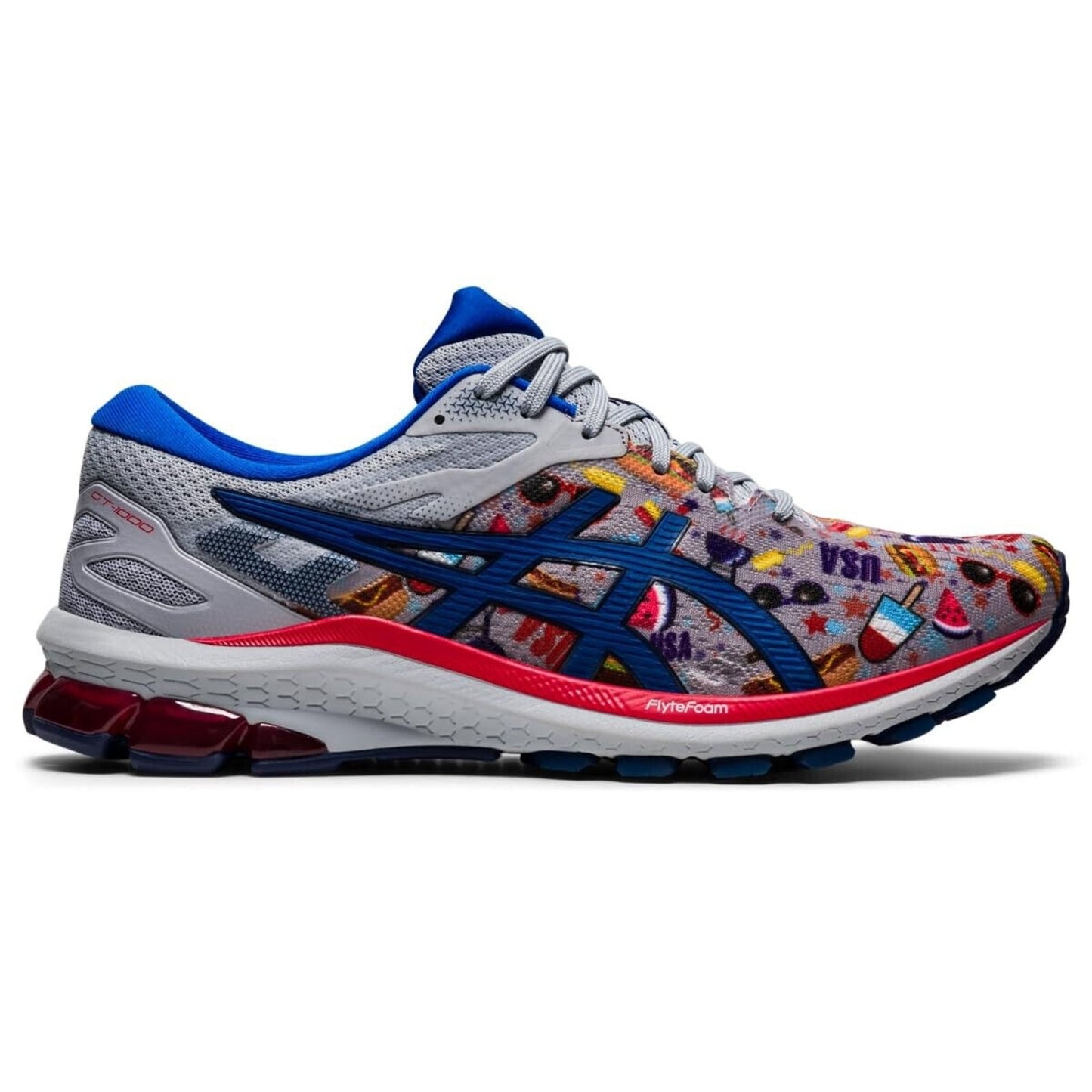 Asics GT-1000 10 Mens Piedmont Grey/Asics Blue 1011B275-020 - Size 11 M US
