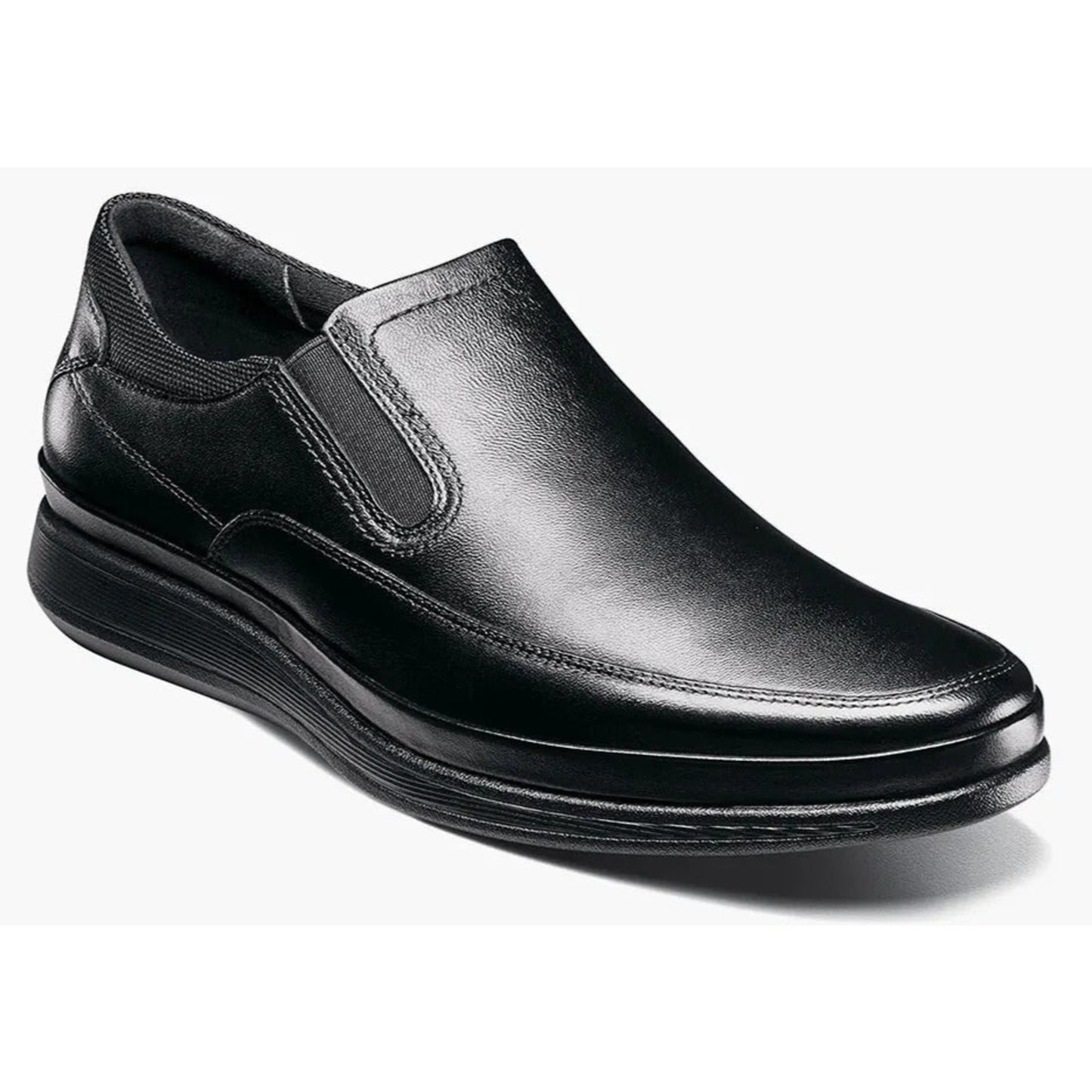 Florsheim Motion Moc Toe Slip On Mens Slip On Black Leather 9 M US