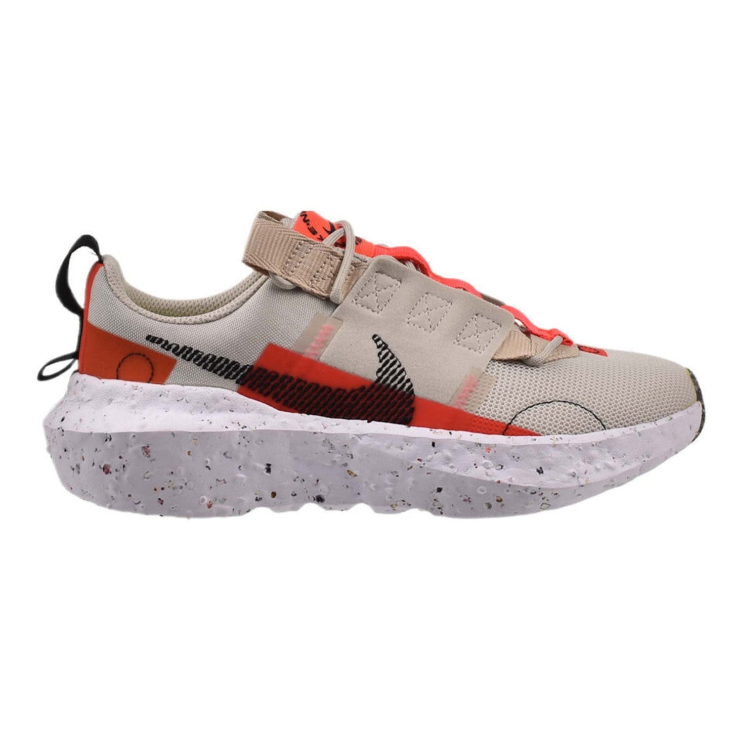 Nike Crater Impact Women's Running Shoe Light Bone Black /Bright Crimson  US 8