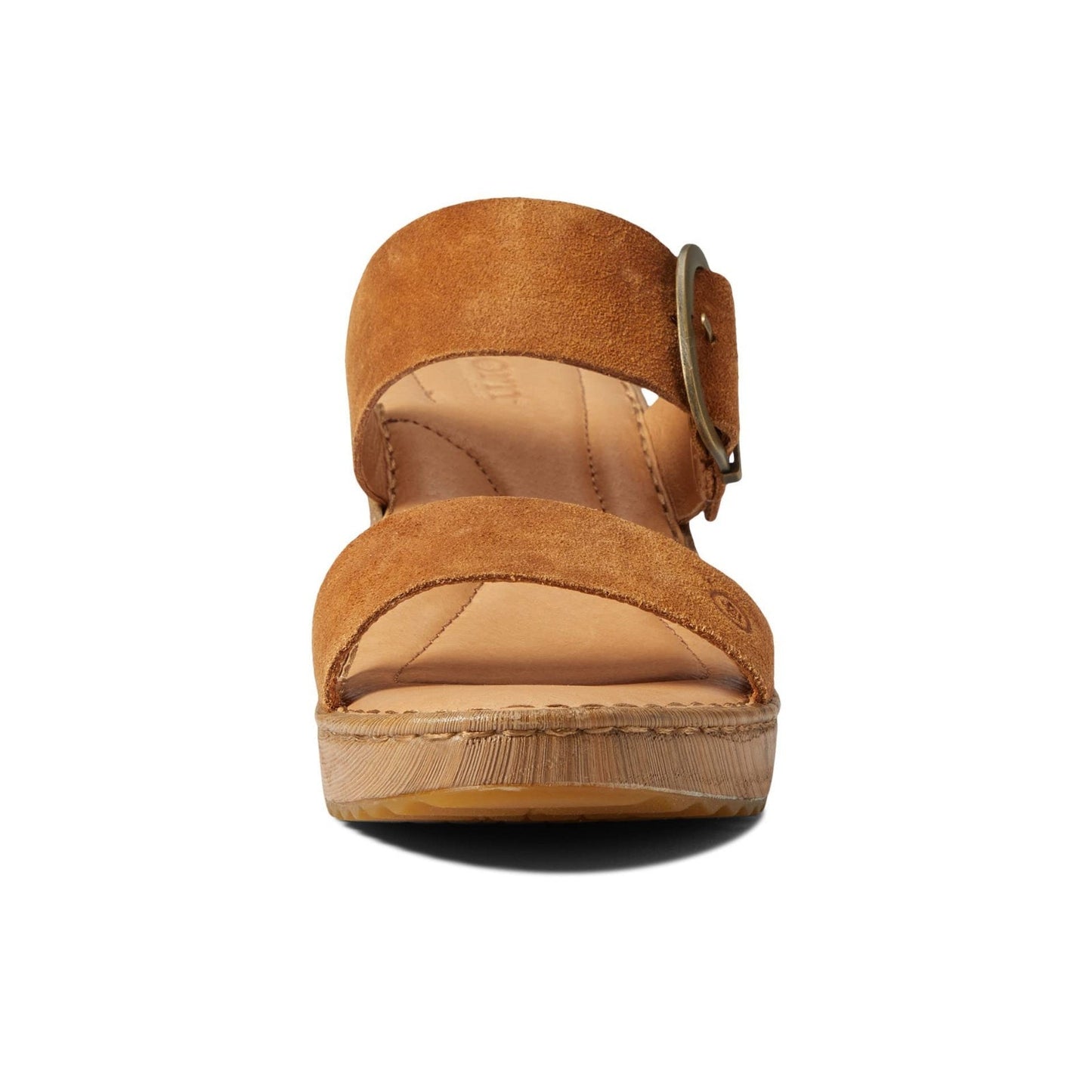 Born Emily Women's Size 11 Distressed Tan Leather Handcrafted Wedge Sandals 11 M