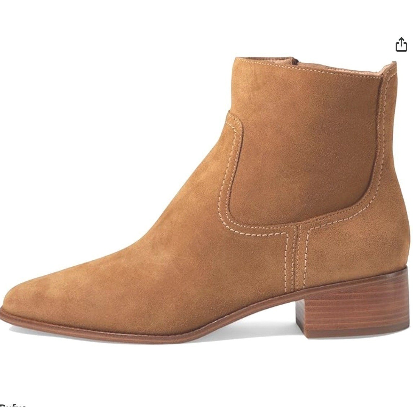 Cole Haan Womens Naia Suede Ankle Boot Snip Toe Zip Western Golden Toffee 11 B Cole Haan