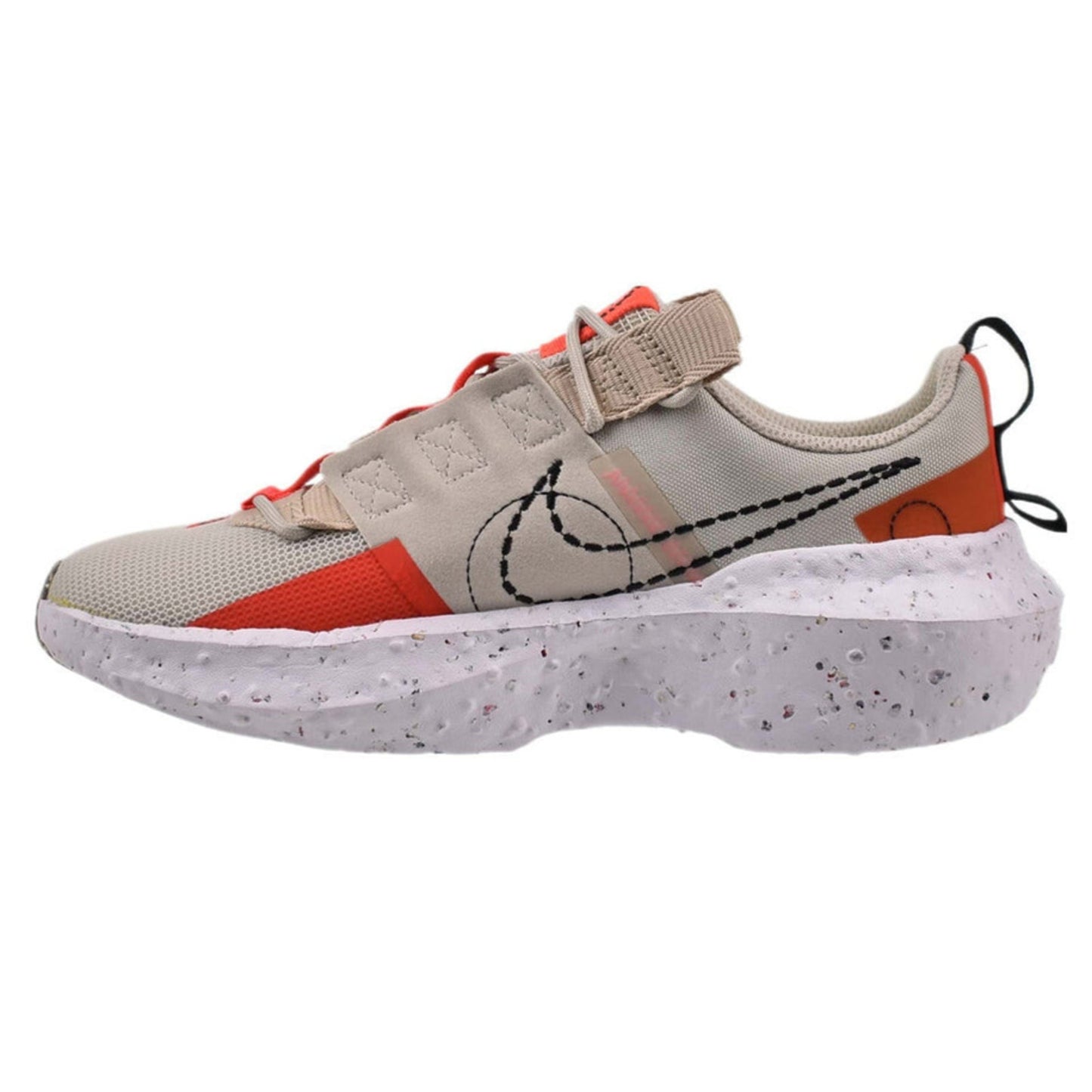 Nike Crater Impact Women's Running Shoe Light Bone Black /Bright Crimson  US 8